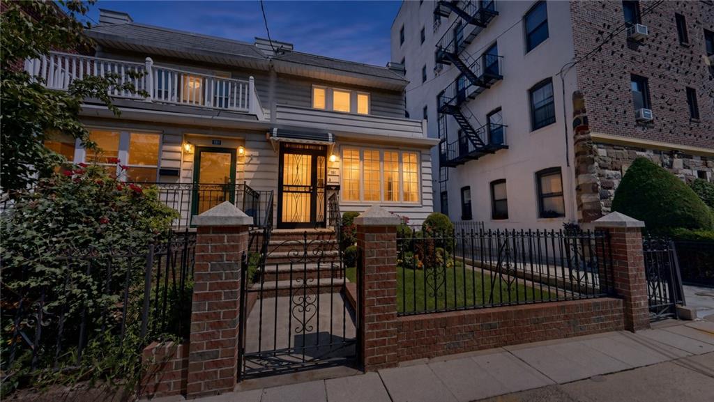 Proudly presenting this classic Brooklyn starter home at 181 Marine Avenue! Full of original character and great bones, this 3-bedroom, 1-bathroom home offers 1,411 sqft of living space (plus a full basement) in a highly desirable Bay Ridge location. Why buy a Condo when you can have an entire house?3D VIRTUAL TOUR AVAILABLE UPON REQUESTBuilt in 1925, the home features warm hardwood floors, a formal living room, an elegant formal dining room with a crystal chandelier and coffered ceiling, and a traditional eat-in kitchen. Upper level you’ll find three comfortable bedrooms and a full bathroom. Every room throughout the house is equipped with a split-unit air conditioner for year-round comfort. The full basement provides excellent storage, laundry, and utility space with oil heat. Mechanically flawless! The home can be moved into as-is or can serve as a blank canvas for your own ideas cosmetically.  Outside, enjoy a private rear patio perfect for relaxing or entertaining, along with a classic front entrance framed by brick pillars and iron fencing.Conveniently located where Marine Avenue meets 3rd Avenue, just minutes from local shops, dining, parks, and transportation, but quiet and serene. Ideal for a first-time buyer or anyone looking for a solid home with endless potential in one of Brooklyn’s most established neighborhoods. Annual taxes are approximately $7,371. No parking or driveway included.Please contact us directly to schedule a private tour or visit one of our frequent open houses!