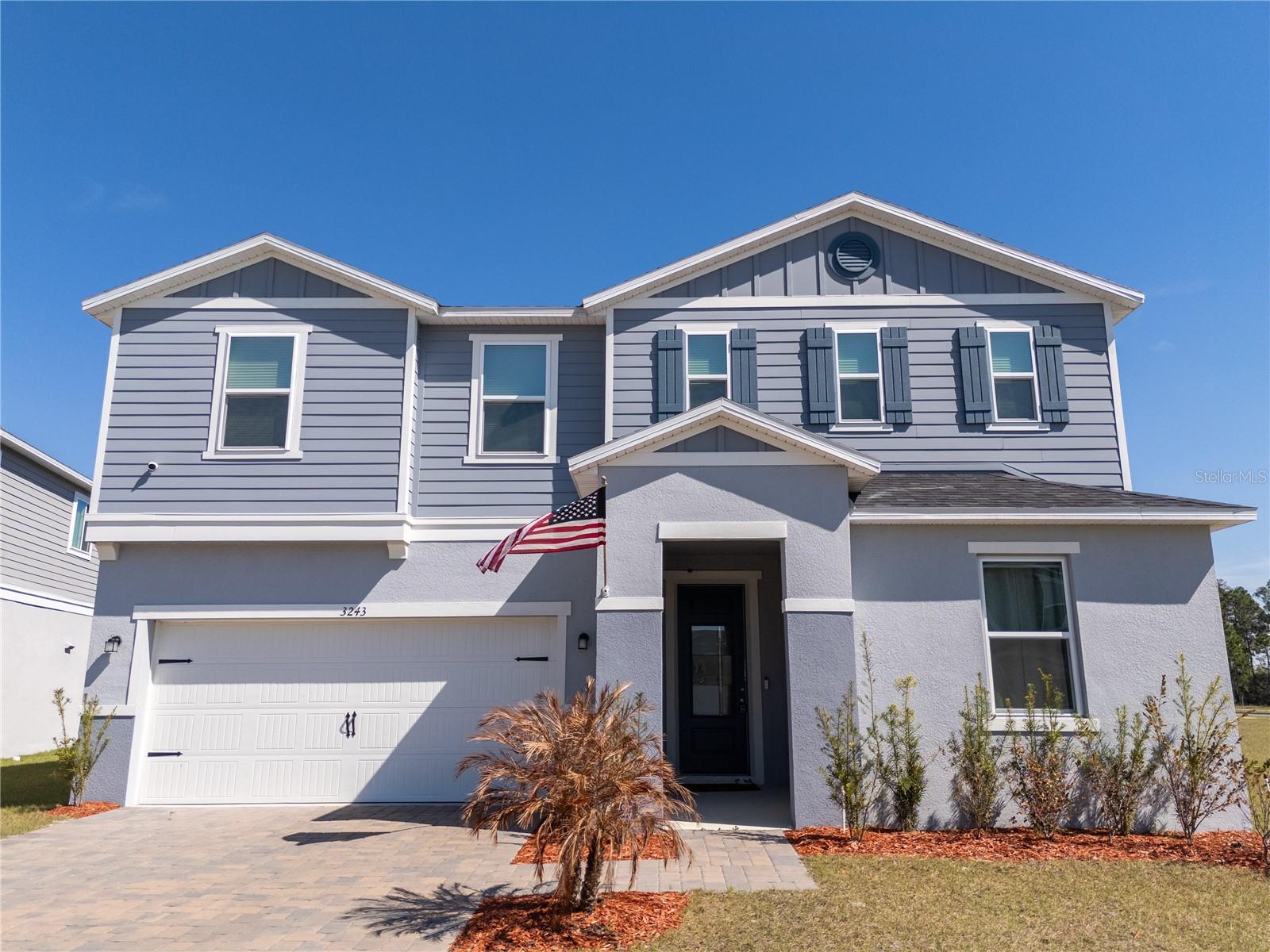 Welcome to this stunning Lake View Property 5-bedroom, 3-bathroom home located in the desirable Sanctuary community in Clermont. Built in 2024, this beautifully designed residence offers approximately 2,579 sq ft of living space with an open and modern layout perfect for both everyday living and entertaining. The seller has invested more than $ 40.000 in upgrades. This home features high ceilings and professional interior decoration, creating an elegant and inviting atmosphere throughout the property. The spacious gourmet kitchen includes modern cabinetry, stainless steel appliances, and a large island overlooking the bright living and dining areas. Situated on one of the largest lots in the community, this premium corner lot offers extra privacy and space. Enjoy outdoor living with a larger extended lanai, perfect for relaxing or entertaining guests. The home is being sold fully furnished, making it truly move-in ready and ideal for a primary residence, vacation home, or investment opportunity. Conveniently located near shopping, dining, major highways, and Disney attractions, this property offers comfort, style, and a prime location in one of Clermont’s growing communities.