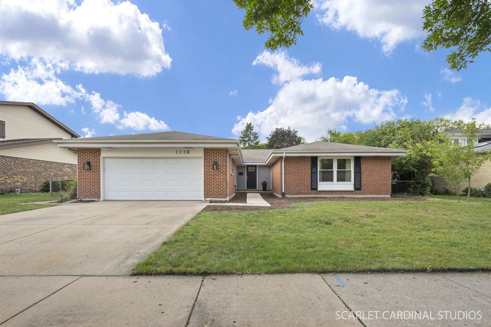 Welcome to the "New" 1110 S. Fernandez in Arlington Heights! COMPLETELY RENOVATED IN 2026, this solid brick RANCH is the perfect blend of timeless quality and today's most sought-after finishes! Offering approximately 2,000 square feet... plus a beautifully updated basement,...this move-in ready home features 4 bedrooms, 2.1 baths, and an exceptional floor plan designed for comfortable everyday living and effortless entertaining. Step inside to discover a stunning transformation highlighted by luxury vinyl plank flooring, refinished original hardwood floors in the family room, fresh designer finishes, updated lighting and ceiling fans, and an expanded opening between the living and family rooms that creates a bright, open flow. The gorgeous new kitchen showcases crisp white shaker cabinetry, quartz countertops, a marble tile backsplash, stainless steel appliances, and a casual eating area. The inviting family room is centered around a fireplace and opens to the patio, creating seamless indoor-outdoor living. The spacious living room features a beautiful bay window, while the formal dining room is ideal for special gatherings. The primary bedroom offers a private ensuite bath with elegant marble finishes, complemented by three additional generously sized bedrooms and a beautifully renovated hall bath. A centrally located powder room and a convenient laundry/mudroom with access to the attached two-car garage complete the main level. The finished basement has been thoughtfully updated with recessed lighting for a bright, airy feel and the warmth of classic Berber carpeting...providing outstanding additional living space, along with a dedicated storage area and concrete crawl space. Additional 2026 improvements include replacement windows and doors (including the garage door) and a new central air conditioner. Previous owner updates include the furnace, roof, water heater, and a whole-house generator providing added value and peace of mind. Ideally located in a well-established neighborhood, you'll enjoy easy access to shopping and dining, Woodfield Mall, Arlington Lakes Golf Club, Busse Woods' scenic forests, lakes, and trails, Endeavor Northwest Community Hospital, and major expressways including I-90 and I-290. This beautifully renovated home offers the perfect combination of quality construction, modern style, and an unbeatable location. Simply move in and enjoy!