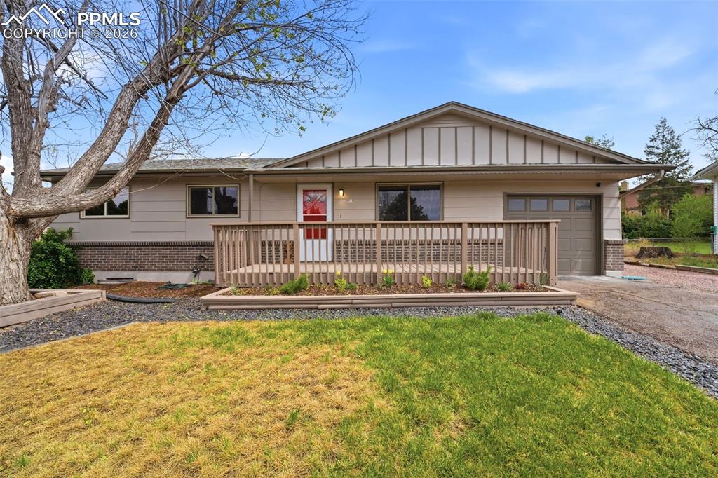 If you are searching for a home for sale in Colorado Springs that offers flexibility, income potential, with Pikes Peak views and meaningful updates, this move-in ready ranch is one to see. Located on a quiet cul-de-sac, this 4 bedroom, 3 bathroom home offers a highly functional layout with a fully finished basement designed for today’s lifestyle needs. One of the most valuable features is the separate lower-level suite with its own private entrance, full kitchen, laundry, and living space. Previously rented for $1,350 per month, this setup is ideal for multi-generational living, extended stays, remote work flexibility, or offsetting your monthly mortgage with consistent rental income. The main level features durable luxury vinyl flooring, a gas fireplace, and an updated kitchen with modern cabinetry, double oven, & generous storage. The layout connects seamlessly to the dining and living areas, creating a comfortable and practical space for both everyday living & entertaining. Outdoor living adds to the appeal with a covered patio, wood deck, pergola, & a spacious landscaped backyard. Mature landscaping, usable yard space, and included storage sheds provide both privacy & functionality. Extensive upgrades include a new roof in 2026, furnace, A/C, & water heater in 2025, kitchen updates and luxury vinyl flooring in 2022, exterior paint in 2023, and continued interior improvements throughout ownership. Additional features include no HOA, RV parking potential, and convenient access to I-25, Fort Carson, shopping, parks, schools, and everyday amenities. This location supports an easy commute while maintaining a quiet neighborhood feel. Homes for sale in Colorado Springs with this level of versatility, income opportunity, and updates are rare. This property offers the ability to live, earn, and grow in one place, making it a smart option for buyers looking for both comfort and long-term potential. Schedule your showing and experience everything this home has to offer.