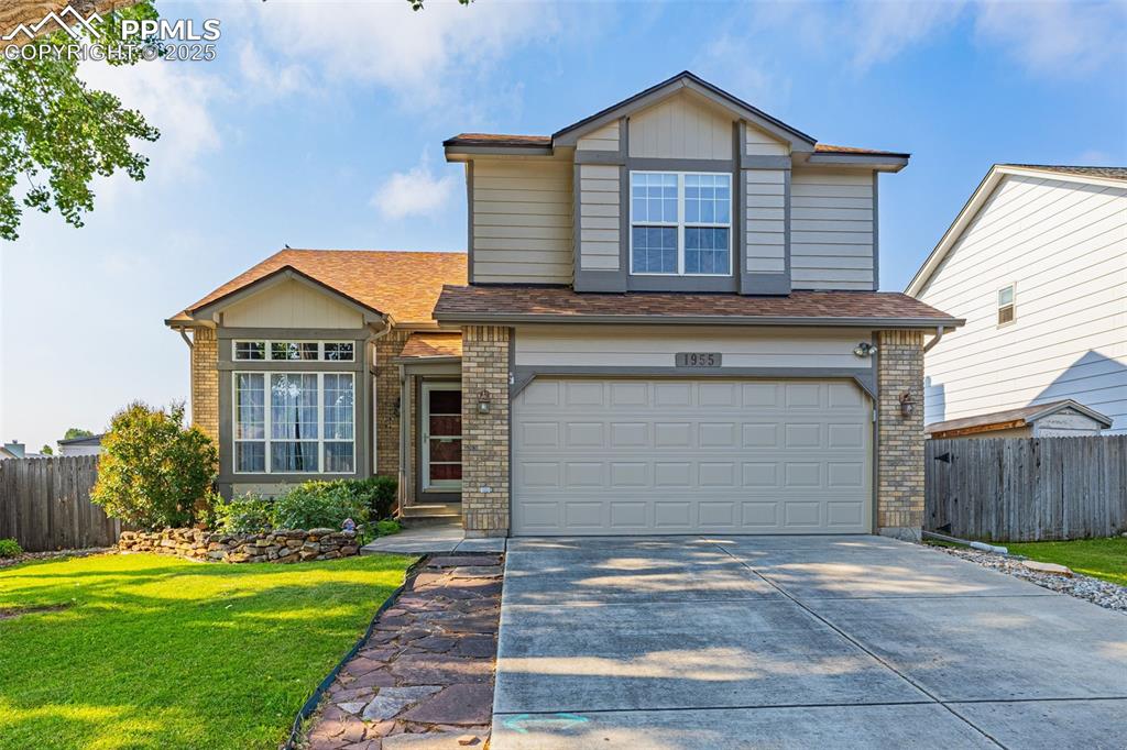 Beautiful 2-story home on a corner lot in the highly desirable Pinon Valley neighborhood—just steps from trails and open space and only blocks from Ute Valley Park. The location offers access to neighborhood schools, a vibrant, active community, and unbeatable proximity to some of Colorado Springs' best hiking and biking.

This home features a spacious yet comfortable layout with an updated kitchen at the heart of the home—perfect for everyday living and gathering. Enjoy vaulted ceilings, hardwood floors, a cozy family room with gas fireplace and mountain views, and great storage throughout. The upstairs includes three bedrooms and two full baths, including a vaulted primary suite with walk-in closet. The finished basement offers a large rec room, additional bedroom, a full bath and great storage room.

Outdoors, the backyard is a summer favorite—lush, private, and beautifully landscaped with a covered patio.  Enjoy the soothing sounds of the water feature while tending your garden—safely tucked behind its own little fence to keep curious critters at bay! Additional highlights include central A/C, humidifier, and thoughtful details like abundant outlets and smart storage throughout. This is a rare opportunity in a well-loved neighborhood known for its trails, community feel, and westside charm.