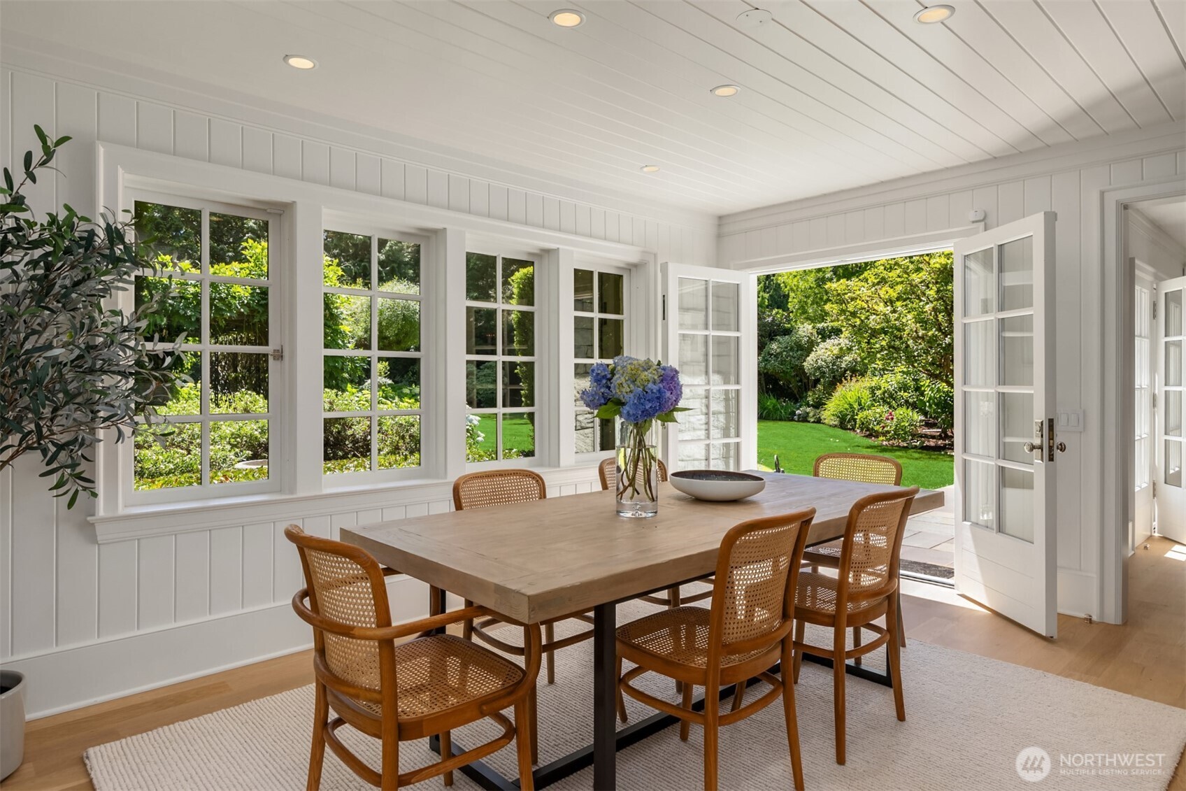 Elegant dining area ideal for gatherings.