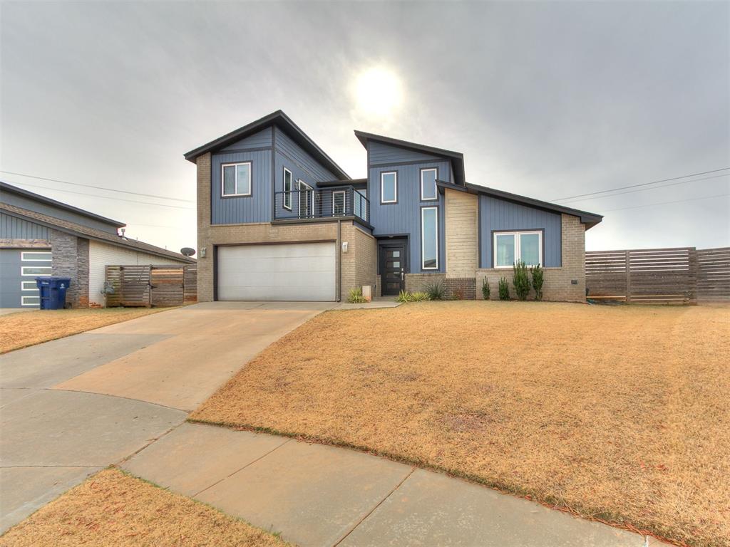 Contemporary Custom Home with 3 Bedrooms, 2.5 Baths, Bonus Room with Wet Bar, Rooftop Deck & Exceptional UpgradesWelcome to this beautifully updated contemporary-style home, offering modern design, flexible living spaces, and premium finishes throughout. This custom-built residence features 3 bedrooms, 2.5 bathrooms, a bonus room with wet bar and fridge, and a study/flex room, perfect for today’s versatile lifestyles. Enjoy seamless indoor-outdoor living with a spacious upstairs rooftop deck, ideal for entertaining or relaxing under the sunset.The gourmet kitchen boasts a coffee bar, Silestone quartz countertops, a large island, breakfast bar with ample seating, and a walk-in pantry, making it the perfect gathering spot. Recent updates include a new roof (2025), new hot water heater for added peace of mind.The main-level primary suite is a luxurious retreat, complete with a spa-inspired bathroom featuring an oversized walk-in shower, a soaking tub, and a generous walk-in closet conveniently connected to the laundry room.Upstairs, a generous bonus room with wet bar and fridge is perfect for entertaining or creating a private retreat. This level also includes a half bath, a versatile study/flex room, and access to the rooftop deck, offering a private outdoor escape. The extended back patio provides additional outdoor living space, while the spacious backyard backs to a quiet, undeveloped area for added privacy.The home features stained concrete flooring throughout the primary living areas, hallways, and bathrooms, combining modern appeal with easy maintenance.Located in the Silverhawk addition with a neighborhood pool, park and pond this home also offers unbeatable convenience with easy access to the Kilpatrick Turnpike and a variety of nearby dining and shopping options.