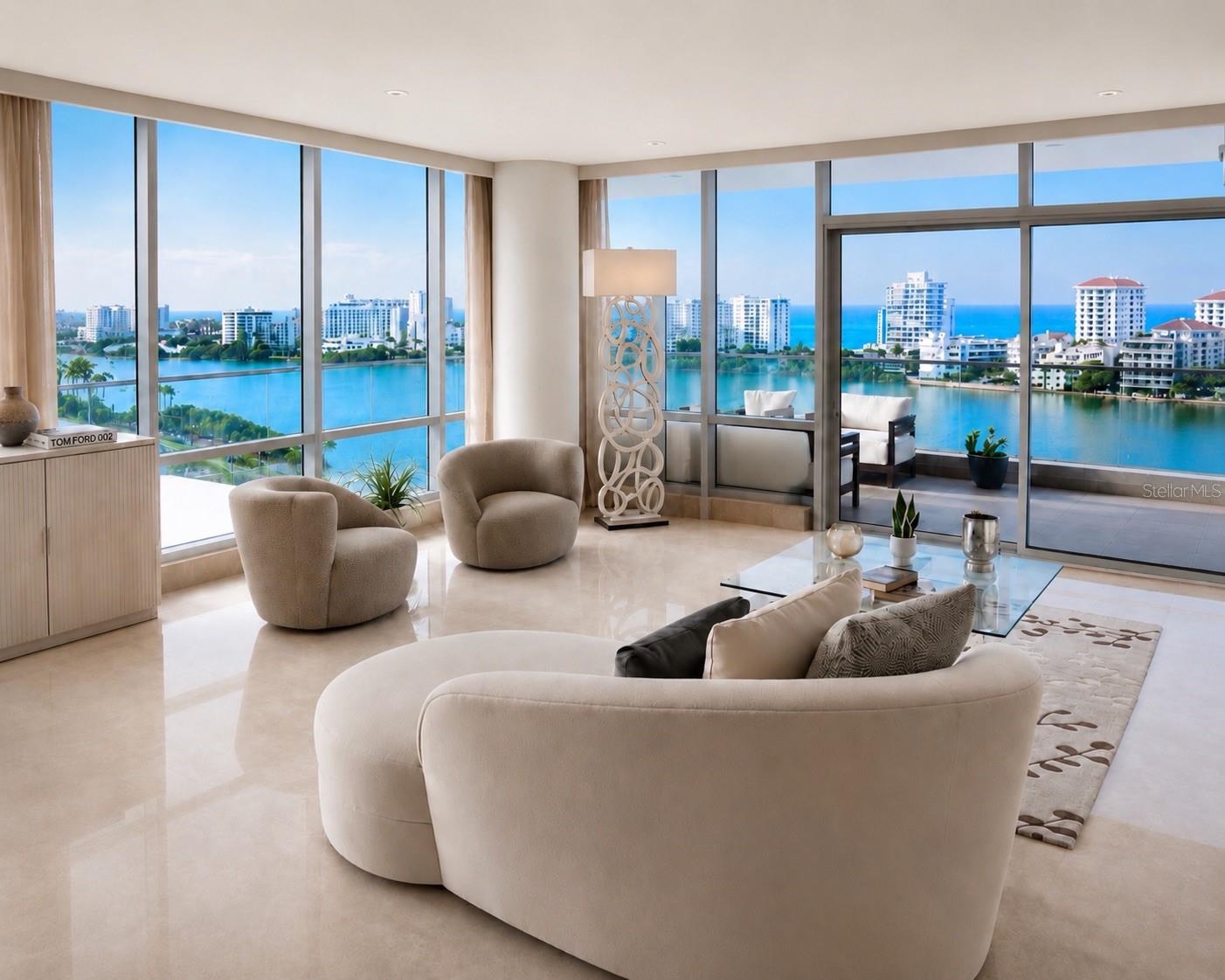 Where the Condado Lagoon meets the Atlantic Ocean, this exceptional corner residence at Cosmopolitan offers a perspective few homes in Puerto Rico can match.Spanning approximately 3,005 square feet, the residence features three spacious bedroom suites, each with its own ensuite bathroom, elegant open-concept living spaces, and floor-to-ceiling glass that frames panoramic lagoon and ocean views from nearly every room. Expansive terraces create a seamless connection between indoor and outdoor living, while natural light fills the home throughout the day.Residents enjoy a full-service lifestyle with concierge service, security, resort-style pool, fitness center, resident lounge, and controlled access, all moments from Condado Beach, luxury hotels, fine dining, and the best of San Juan.A rare opportunity to own one of Cosmopolitan’s most desirable corner residences, where space, views, and waterfront living come together in one remarkable home.