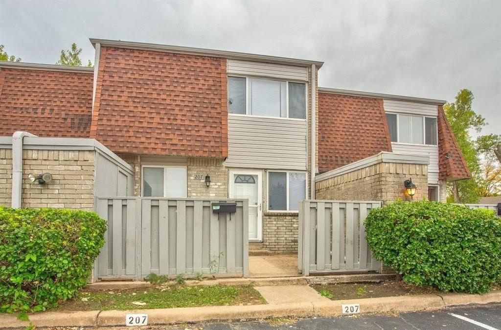 Welcome to this well-maintained 2-bedroom, 2.5-bath townhouse, ideally located just 5 minutes from the University of Oklahoma campus. Enjoy convenient access to local dining, shopping, and entertainment. With a thoughtful layout, this home features a cozy fenced porch area perfect for outdoor relaxation, complete with a convenient storage closet.The HOA provides hassle-free living by maintaining the exterior structure, roof, and common area landscaping. Residents also have access to the community clubhouse and pool for added leisure. Two dedicated parking spots are located directly in front of the home for your convenience.Inside, the home has been updated with modern finishes, ensuring comfort and style. A brand-new outdoor HVAC condenser is on the way and will be installed soon for enhanced efficiency.