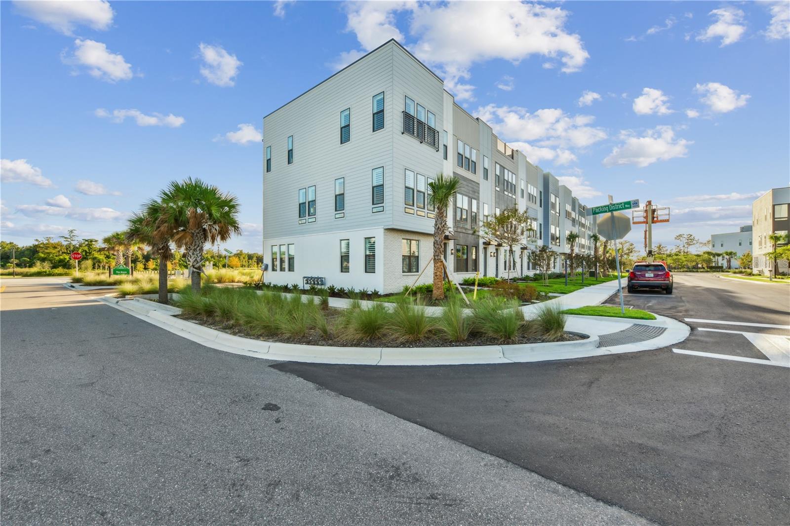Deluxe townhome style. The Citrine's inviting front stoop and foyer reveal a generous flex room and the welcoming stairs to the main living level, opening onto the spacious great room. The well-designed kitchen overlooks a bright casual dining area and is enhanced by a large center island with breakfast bar, plenty of counter and cabinet space, and sizable pantry. The graceful primary bedroom suite is highlighted by an ample walk-in closet and spa-like primary bath with large luxe shower. Secondary bedrooms feature roomy closets and shared hall bath. Additional highlights include a convenient powder room on the main living level, centrally located laundry on the bedroom level, and additional storage throughout.