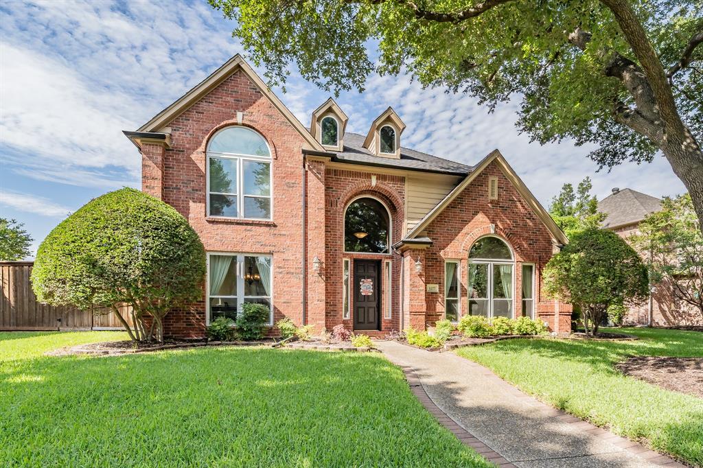 Nestled in a serene cul-de-sac, this distinguished David Weekley home offers a perfect blend of comfort, luxury, and privacy. The inviting interior features a warm color palette and an open-concept layout designed for both functionality and style. The gourmet kitchen is a chef’s dream with granite countertops, large prep area, gas range, and breakfast bar. The living area showcases a beautifully decorated fireplace, hardwood flooring, and abundant natural light. Upstairs, the bedrooms feature extra-large walk-in closets. The private owner's suite includes a sitting area, dual sinks, garden tub, and separate shower. The backyard is an outdoor retreat with a custom swimming pool, expansive lawn, patio, and decorative fencing. A rare opportunity to own a well-appointed home in a peaceful location. Welcome home!