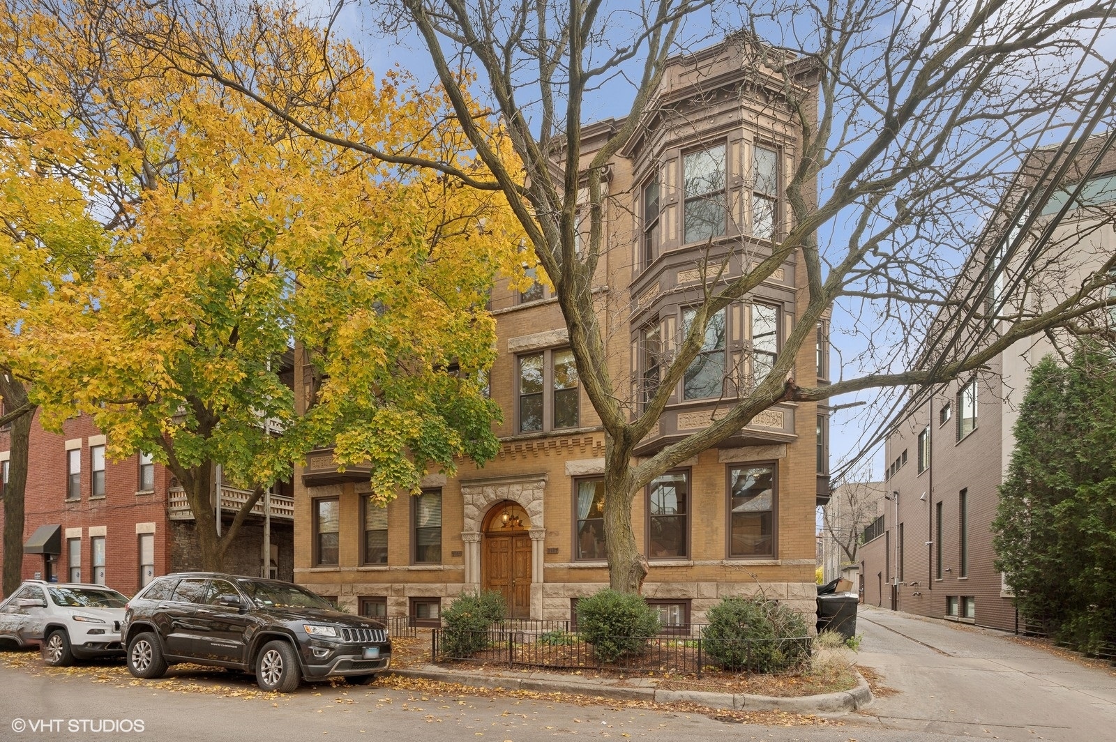Experience the perfect blend of vintage charm with modern updates in the heart of Lincoln Park, just steps from some of the best coffee, restaurants & shops on Armitage, Webster & Halsted. This stunning duplex down features original architectural details coupled with quality craftsmanship & millwork. Ideal floorplan with two bedrooms on the first floor, large third bedroom on lower floor, & two separate living spaces. The main level features high ceilings, sprawling windows with tons of natural light, & beautifully stained hardwood floors. Living room features a wood-burning fireplace & opens to the expansive dining room with modern lighting fixture to host any gathering. Updated kitchen complete with white shaker cabinets, stainless steel appliances, granite counters & marble floors. Primary bedroom features a large closet. Fully updated bathroom and 2nd bedroom round out the main level.  The lower level features a large third bedroom with plenty of closet space, a full 2nd bathroom, large family room & side-by-side washer & dryer in-unit. Easy permit parking along beautifully tree-lined Kenmore. Unbeatable location with everything you need right outside your door. Walk to Trebes & Oz Parks, Starbucks, Homeslice, Armitage Alehouse, Foxtrot, Athenian Room, Annette's, La Colombe, Blue Door and so much more, as well as easy access to CTA Brown and Red Line & buses. Updates include: water heater [2019], light fixture [2018], Roof + 40 year warranty [2020], chimney cleaned [2020], new washer [2024], kitchen update [2022], 1st floor bathroom update [2022], lower level bathroom update [2024]. Welcome home!