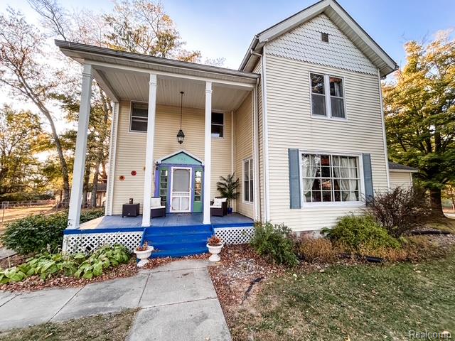 Welcome to this beautiful 3,509 sq. ft. home on 1.09 acres just minutes from Fowlerville's adorable downtown with local shops, cafés, and community events, this home offers the perfect blend of comfort, function, and convenience. Main Home Features: 3 bedrooms and 2 full baths, Large kitchen, Formal dining room and generous great room, Cozy family room, In-Law Quarters: Fully separate living area with 2 additional bedrooms, kitchen, dining area, and living room — perfect for extended family, guests, or even rental income opportunities. Outdoor Living: In-ground pool with fenced-in entertainment area, Detached garage for extra storage or workshop space, Outdoor Covered Entertainment space, Steel roof (approx. 10 years old) with a 50-year warranty for peace of mind, Water filtration system upgraded just last year, Community Perks: Brush and leaf pickup included in city taxes — less maintenance, more enjoyment, Close proximity to Fowlerville schools. PRE-APPROVED BUYERS ONLY