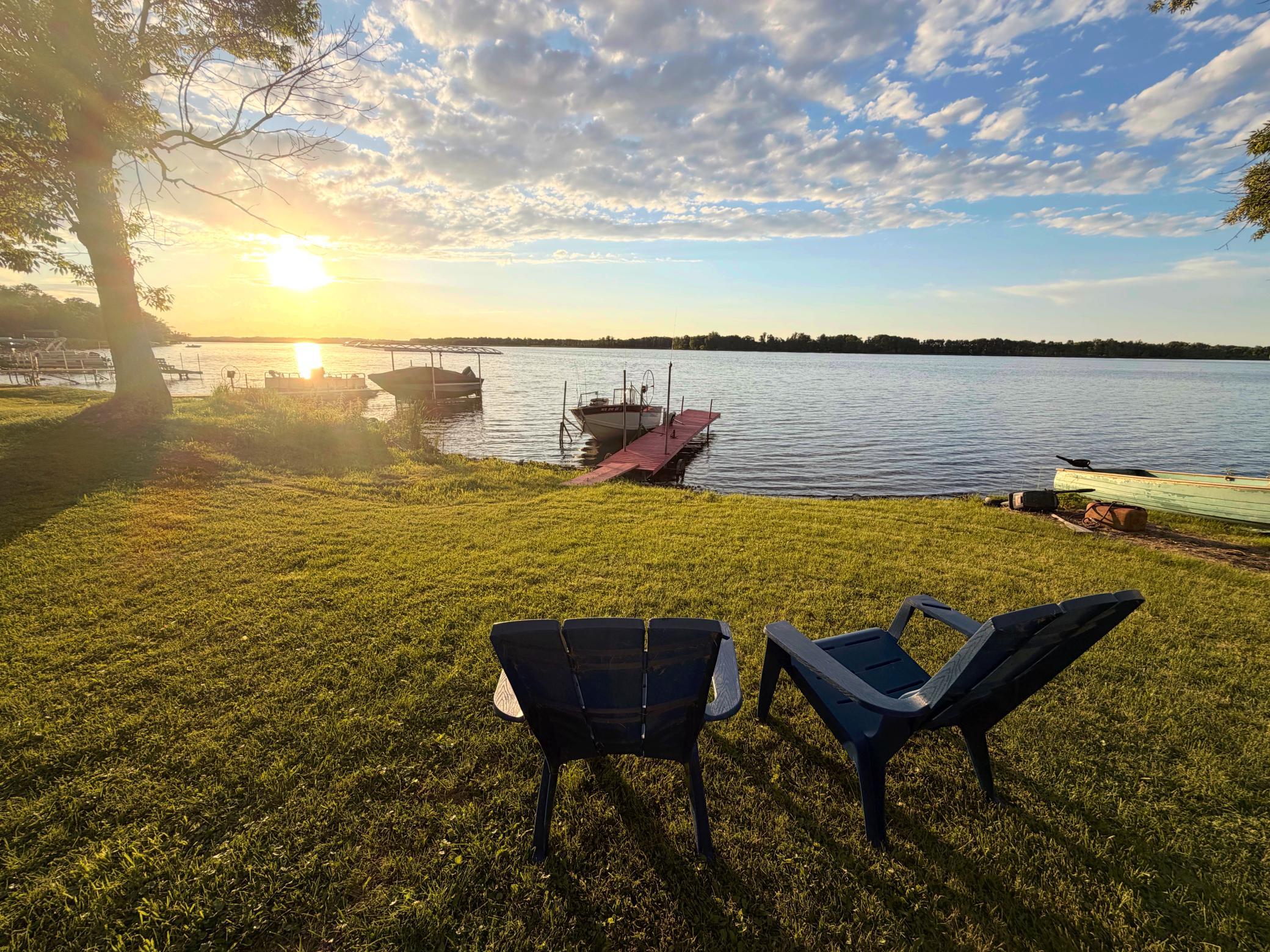 Escape to the lake with this rare Maple Lake retreat near Long Prairie! Situated on 2 beautifully wooded acres with a flat, easy-access lake lot, this unique property features two charming 2-bedroom, 1-bath cabins, offering endless possibilities for family getaways, vacation rentals, or a private lakeside compound.Both cabins have been thoughtfully updated with brand-new oversized decks, new windows, updated light fixtures, new bathroom vinyl flooring, and fresh paint throughout. The main cabin enjoys stunning lake views and easy access to the water, while the second cabin is tucked away in the woods, creating a secluded guest retreat surrounded by nature.Enjoy everything Maple Lake has to offer, including excellent fishing, boating, water skiing, swimming, and year-round recreation. The level shoreline makes lake activities effortless, while the mature trees provide exceptional privacy and a true Northwoods feel.Whether you're looking for a family getaway, an investment opportunity, or your own private lakeside escape, this property offers the perfect combination of comfort, updates, recreation, and seclusion.