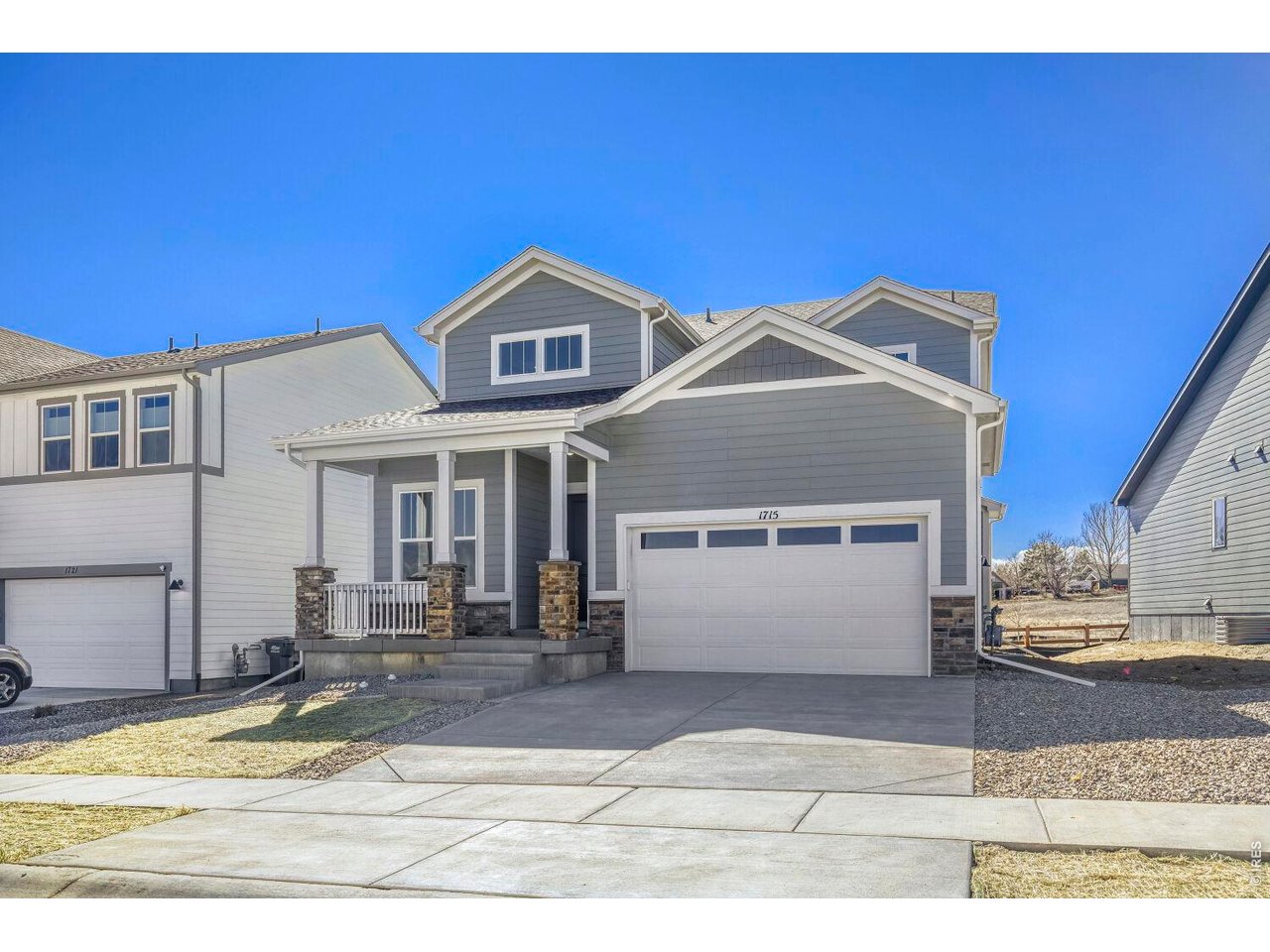 Move-in Ready, Priced below appraised value! Quietly set against private open space yet conveniently located, the Avocet is a charming two-story home featuring five bedrooms, four baths, and a study with French doors. Soaring ceilings and 8' interior doors add bold character and architectural distinction. The gourmet kitchen includes double ovens, a gas range with vented hood, an electric oven/microwave combination, dual pantries, and quartz countertops. The open-concept layout connects kitchen, dining, and living areas for seamless entertaining. Nearby is an organized drop zone and a convenient main level bedroom/bath. Upstairs, the owner's suite offers privacy and a 5-piece bath with soaking tub. A versatile loft, dedicated laundry, and secondary bedrooms complete the upper level. The finished lower level features nine-foot ceilings, an additional bedroom and bath, and ample space for recreation or media. Priced below retail, a rare new-build community with no metro district, low taxes, and HOA dues that include high-speed fiber internet, this home combines comfortable living with exceptional value. Prices, plans, and terms are subject to change without notice. Renderings and depictions are artistic concepts. Landscaping, hardscaping, and decorative elements shown may not be included in the purchase price.