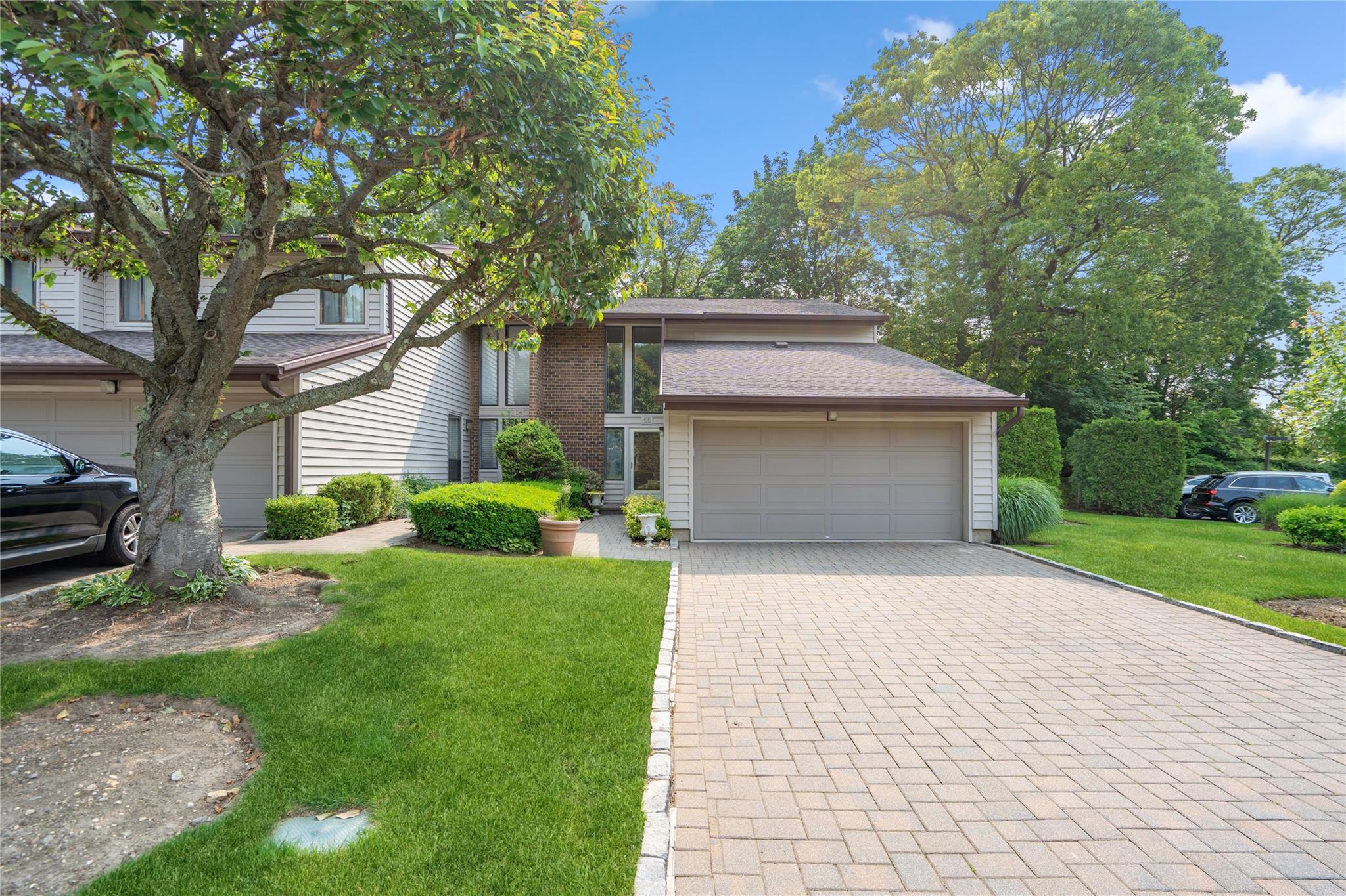 Welcome to this beautifully maintained "Chadwick" end unit in the gated community of Maple Run. You're greeted by a two-story foyer filled with natural light, leading to a generously sized living room with hardwood floors and sliding glass doors that open to a massive private deck—perfect for relaxing or entertaining. The formal dining area flows seamlessly off the living space, and the eat-in kitchen offers a warm, functional layout with space for casual dining. A powder room completes the main level.Upstairs, the spacious primary suite includes dual custom closets and a well-appointed en-suite bath. Two additional bedrooms and a conveniently located laundry area complete the second floor.Maple Run offers resort-style amenities including a newly updated clubhouse with a fitness center, card room, party space with kitchen, outdoor pool, and tennis courts.