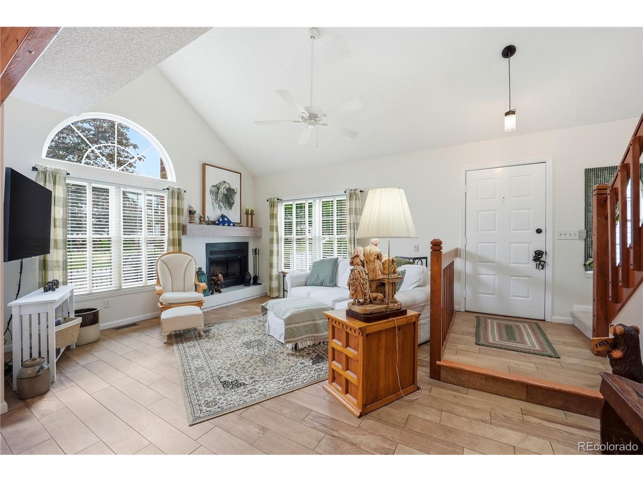 Fantastic new price and opportunity on this recently UPDATED two-story townhome in the highly desirable Hunters Glen community. Inside you'll be greeted with Vaulted Ceilings, abundant Natural Light, and an Updated Kitchen with sleek modern finishes including Stainless-Steel appliances. The living room's cozy wood fireplace adds warmth and charm.  The formal dining area is ideal for daily life and entertaining. You'll love the beautiful primary suite that also has been updated and includes a new shower and a stackable washer & dryer for extra convenience. Both bedrooms are large and provide comfort and privacy, while the versatile loft serves as a home office. With a newer Furnace, AC, Water Heater, Windows, Flooring, Toilets, and a 2025 roof, this residence is truly move-in ready. The unfinished basement has the original laundry area but also offers exceptional storage and potential to add more living space.  Perfectly situated near Hunters Glen Lake & the walking path as well as the Denver Premium Outlets, top dining spots, and the RTD light rail.  Close to several golf courses including Thorncreek and Riverdale. Quick access to I-25 and I-70 means you can be in the city or mountains in 20 minutes. This home delivers an unmatched blend of low maintenance living, luxury, functionality, convenience, and lifestyle. Don't miss this amazing home with a prime location a great new price to live your new low maintenance life in Hunter's Glen!!