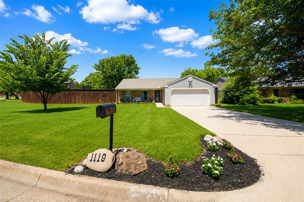 Welcome to this beautifully updated one-story home in the heart of Grapevine, offering the perfect blend of modern updates, outdoor living, & an unbeatable location. Built in 1983, this move-in ready home features an open-concept floor plan with the living, dining, & kitchen seamlessly connected, creating an ideal space for everyday living & entertaining.The remodeled kitchen showcases elegant quartz countertops, updated cabinetry, modern fixtures, SS appliances & overlooks the spacious living area highlighted by vaulted ceilings, a cozy wood-burning fireplace. Complete removal of popcorn ceilings for a fresh, contemporary feel. New lighting & fixtures throughout the home add to its stylish appeal.The private primary suite features an updated bathroom with walk in shower & a generous walk-in closet complete with a custom closet organization system. The guest bathroom has also been tastefully updated with a granite vanity & a beautifully tiled tub with shower combination.Significant mechanical updates include the HVAC system & ductwork & roof, windows replaced in 2018, providing added comfort & efficiency. 2020 water heater was replaced. Step outside to one of the largest backyards in the neighborhood, surrounded by an 8-foot cedar board-on-board privacy fence. With large double door gate. The recently stained oversized deck is perfect for entertaining & features a pergola that has been fully roofed & equipped with electricity, making it the ideal spot for watching TV, relaxing, or hosting family & friends year-round.The location is hard to beat. Walk to Silver Lake Elementary, enjoy easy access to Lake Grapevine, spend afternoons at the neighborhood park, visit nearby Cross Timbers Winery, or take a short stroll to Historic Downtown Grapevine with its charming shops, restaurants, festivals, & entertainment.This exceptional home combines thoughtful updates, outstanding outdoor living, & one of Grapevine's most desirable locations.
