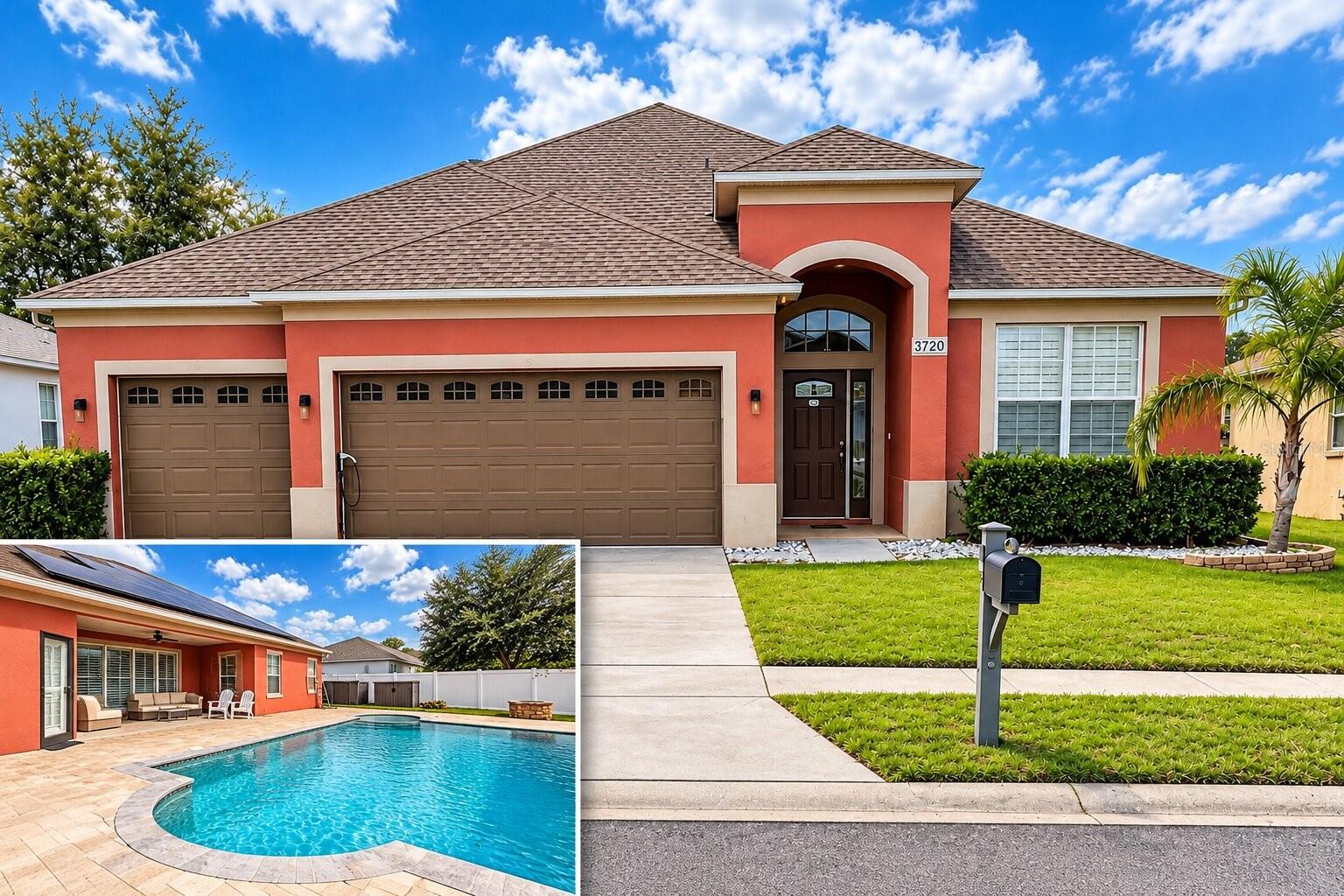Welcome to 3720 Braemere Drive, where thoughtful upgrades, spacious interiors, and your own private backyard retreat come together in the gated community of Sterling Hill. Offering 4 bedrooms, 3 bathrooms, 2,271 square feet of living space, and a spacious 3-car garage, this beautifully maintained home delivers the comfort, functionality, and Florida lifestyle you’ve been looking for.Step inside to soaring ceilings, an open-concept layout, and beautiful wood-look flooring that flows throughout the main living areas. At the heart of the home, the updated kitchen makes an immediate impression with granite countertops, a stylish glass backsplash, abundant cabinetry, newer appliances, and an expansive island with breakfast bar seating. Whether you’re preparing dinner, entertaining friends, or enjoying a quiet morning at home, this space was designed to bring everyone together. The adjoining living areas offer plenty of room to spread out, while a striking stone-accented entertainment wall and plantation shutters add character and style.The spacious primary suite provides a comfortable retreat, complete with a dedicated mini-split A/C system for personalized temperature control. Three additional bedrooms and flexible living spaces offer plenty of possibilities, whether you need a home office, guest accommodations, or room for your hobbies.And then there’s the backyard. Your private 17’ x 31’ saltwater pool takes center stage, surrounded by a spacious paver patio with room to relax, entertain, and enjoy the Florida sunshine. Picture weekends spent poolside, evenings with friends, or simply unwinding in the privacy of your own outdoor space. With a covered patio and a fully fenced backyard, this is the kind of outdoor living that makes Florida feel like home.Beyond its beautiful finishes, this property offers some substantial improvements that add real value. A new roof was installed in 2022, along with an updated central A/C system around the same time. The home is also equipped with 43 solar panels, which the seller will pay off in full at closing, allowing the buyer to enjoy the solar energy system without assuming the existing solar loan. According to the seller, monthly electric bills have averaged approximately $50 with the solar system in use. Actual utility costs will vary based on usage, weather, utility rates, and other factors. Additional features include pre-wiring for a Level 2 electric vehicle charger and a wired security system with seven cameras.Located in Sterling Hill, you’ll also enjoy access to community amenities including clubhouses, swimming pools, fitness centers, tennis and basketball courts, pickleball, playgrounds, a splash pad, and a dog park. Shopping, dining, medical facilities, and the Suncoast Parkway are conveniently accessible, making travel throughout the Tampa Bay area that much easier.With its private saltwater pool, extensive upgrades, energy-conscious features, and generous living spaces, 3720 Braemere Drive offers an impressive combination of lifestyle and long-term value.Come experience everything this home has to offer. Schedule your private showing today!