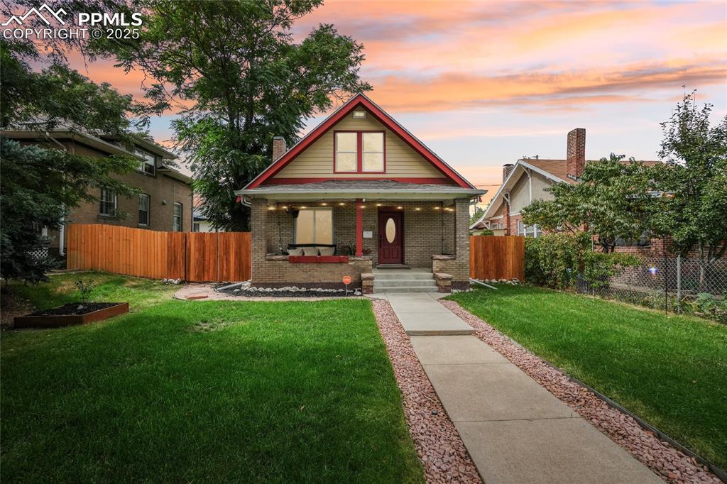 Step into classic Denver charm with this beautifully updated 1912 craftsman bungalow that borders Berkley and Sunnyside Neighborhoods. Featuring 5 bedrooms and 3 full bathrooms across 2,440 finished sq ft, this home blends timeless character with thoughtful modern updates. The main floor welcomes you with original hardwood floors, a cozy family room with fireplace, and an open kitchen boasting granite counters, stainless steel appliances, and a large island perfect for entertaining. Two spacious bedrooms and a full bath on this level offer flexibility for a home office or guest space. Upstairs, the primary suite is a true retreat with a walk-in closet and a spa-inspired five-piece bath, accompanied by another bedroom or office. The finished basement expands your options with a full kitchen, living room, bedroom, and bath. This level works well for multi-generational living, guests, or rental potential. Enjoy Colorado living outdoors with a full front porch and a large private backyard with a deck. A detached one-car garage and additional off-street parking for three vehicles complete the package. Located in the sought-after Sunnyside neighborhood, this home offers walkable access to parks, schools, restaurants, and the vibrant Highlands area, along with easy commutes downtown. Don’t miss this opportunity to own a spacious, versatile home with historic charm and modern comforts in one of Denver’s most desirable locations. Be sure to check out our walkthroughs and neighborhood/home home tour.