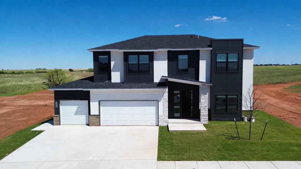 LIMITED INCENTIVE - Ask for details. Imagine the life you can live here in Anthem, a Deer Creek Community in this new home at 18020 Fields Drive. Discover the Malibu design, now with a sleek modern exterior. This beautifully designed home offers 2,800 square feet (mol) of thoughtfully crafted living space, featuring 4 bedrooms, 4 bathrooms, a 3-car garage, and a versatile upstairs bonus room and a study or perfect 4th bedroom. Thanks to this open main living area, you can easily have guest over, serving snacks from the kitchen while your friends gather around the Thunder game on TV. The electric linear fireplace adds a touch of contemporary elegance. The kitchen is amazing with enough room for even the most advanced chef, and is the heart of this home! Featuring stunning cabinetry, walk-in pantry, under cabinet lighting, and stainless appliances including a refrigerator, and a gas range. Then, when evening comes, you can retreat to your spacious primary suite and relax in style in this amazing spa bathroom. Separate vanities, freestanding tub, and shower with frameless glass shower enclosure. Located upstairs are the secondary bedrooms, bathroom, and bonus living area.  A sink in the utility room for your convenience. You will thoroughly enjoy your outdoor space with a covered patio. Additional Features: Soft close hardware on all cabinets, wood fence with stell post and  one gate, 2inch white faux blinds on all windows, irrigated sprinkler system, tankless water tank, and post-tension engineered foundation provide peace of mind.  Anthem’s resort-style amenities include a pool, outdoor recreation areas, basketball court, playground, and pickleball court. Located minutes from top-rated Deer Creek Schools, with easy access to Oklahoma City’s dining, shopping, & entertainment, Anthem offers the perfect balance of community living. Completion April. The photos are of a similar floor plan design with different finishes & builder's selectons. Welcome Home!