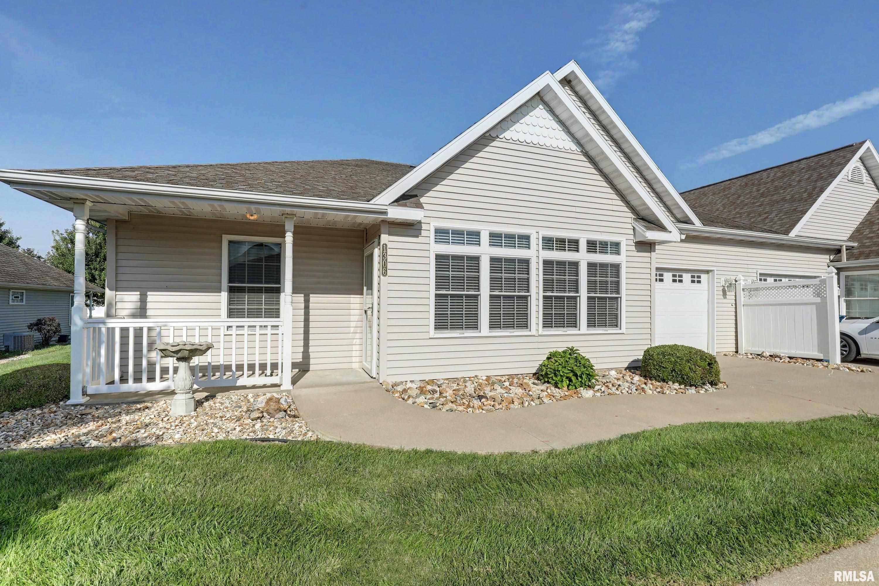 Welcome to 1306 Winsor Drive in Quincy, IL! This move-in ready condo offers comfortable, true one-level living with no stairs, wide doorways, and thoughtful features designed for easy living. The spacious layout includes 1 bedroom, 1½ baths, vaulted ceilings, and a primary suite with a walk-in closet and a full bath featuring a convenient zero-entry shower. The kitchen offers a functional island, vinyl plank flooring, and all appliances convey with the property. A versatile bonus room provides excellent space for an office, hobby room, or additional living area. The previous owner utilized this room as a bedroom; however, please note that it does not have an egress window. A convenient half bath is also attached to the bonus room.  Enjoy the convenience of a one-car attached garage and a low-maintenance lifestyle. The monthly $125 association fee includes lawn care and snow removal, allowing you more time to enjoy your home and less time worrying about exterior maintenance.  Easy living starts here! Don't miss your opportunity to make this well-maintained condo your own. Schedule your showing today—this one won't last long!