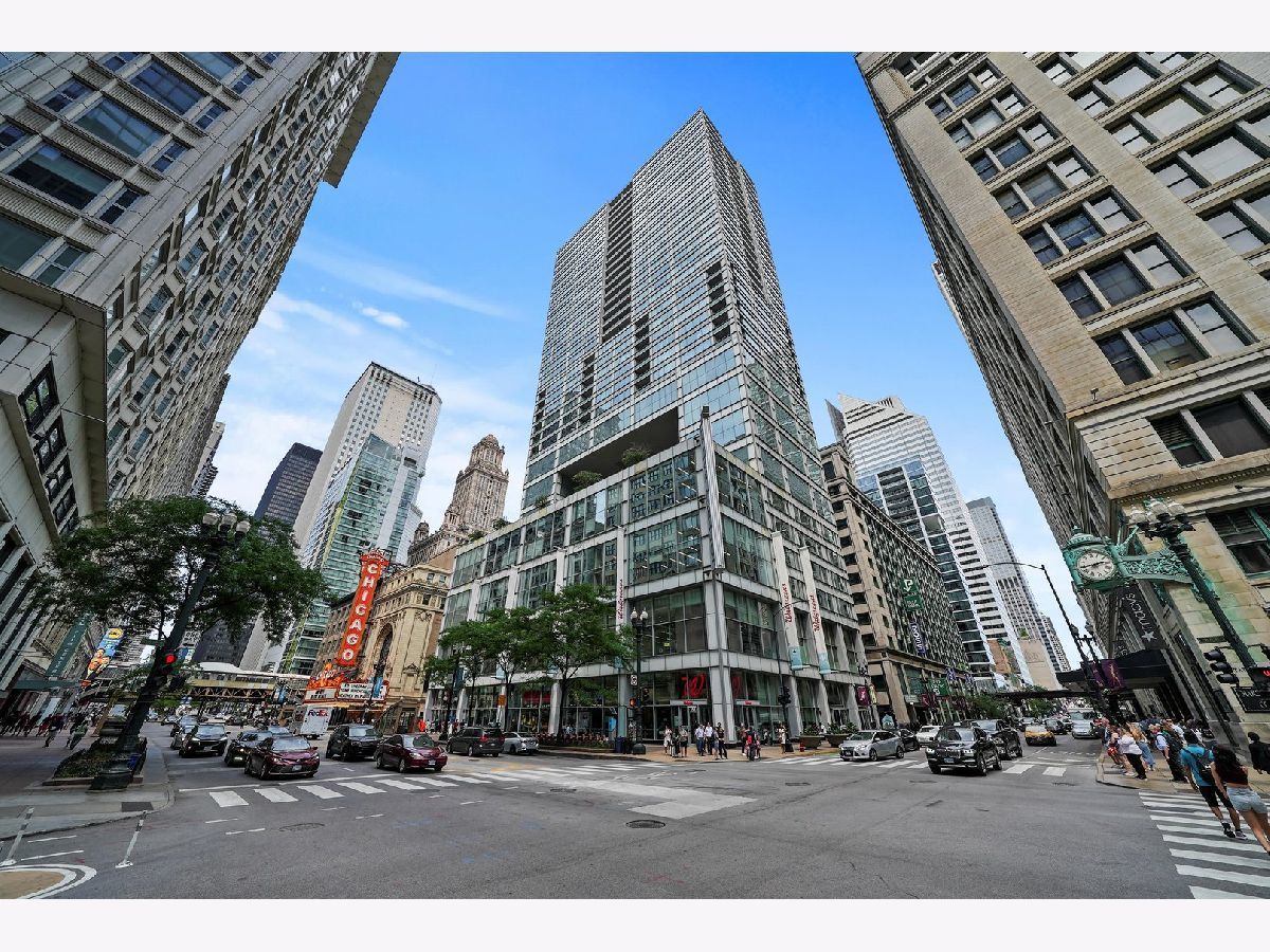Rarely available high-floor condo at the iconic Joffrey Tower! Floor-to-ceiling windows showcase stunning views of Lake Michigan, Millennium Park, and Chicago's skyline. Spacious primary suite and second bedroom with stunning views of the city. Enjoy panoramic views from your terrace. Full-service luxury building with 24-hour door staff, top-tier fitness center, on-site management, business center and dry cleaning. Prime garage parking included in price. Currently rented until May 2026