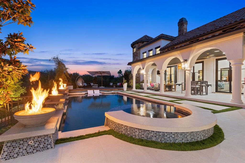 A Westlake Landmark of Elegance, Exclusivity, and Design!  Welcome Home to this rare jewel in the heart of Westlake—an architectural masterpiece tucked within a private enclave, where 2 acres of tranquility frame a life of elegance and ease.  Reimagined from the studs with no detail overlooked, this estate is a breathtaking fusion of Mediterranean warmth and Modern sophistication. Every surface, every finish and every element of design was envisioned by a local visionary designer and executed by top master craftsmen. Custom ceiling treatments, exquisite lighting, and luxurious textures create a seamless dialogue between artistry and livability.   Step through wrought-iron doors into a elegant Courtyard, a centerpiece for gatherings under open skies. Inside, light-filled spaces unfold in perfect harmony: expansive Living and Dining areas with walls of glass, a Chef’s Kitchen of striking proportion with Sub-Zero and Miele appliances, 2 islands, plus a working Pantry that makes hosting effortless. From the glass-encased Wine Gallery to the onyx Wet Bar, Game area and Media Lounge, the home is crafted for celebrations both grand and intimate.    The Primary Suite is a sanctuary of indulgence with private sitting room and spa retreat Bath featuring a sauna and steam shower. A secluded Guest Casita and Executive Study complete the main level, while upstairs unveils a second lounge and three en-suite Bedrooms, each with its own distinctive character.   Step outdoor to find a true backyard paradise boasting a sparkling pool and spa crowned with fire bowls, expansive covered living spaces, a fully appointed summer kitchen, and a fire pit lounge set amid lush landscaping. Here, evenings stretch long, laughter lingers, and every gathering feels unforgettable.   This is more than a residence—it is a statement of style and a canvas for living beautifully. Rarely does a property of such vision, craftsmanship, and privacy come to market in Westlake.