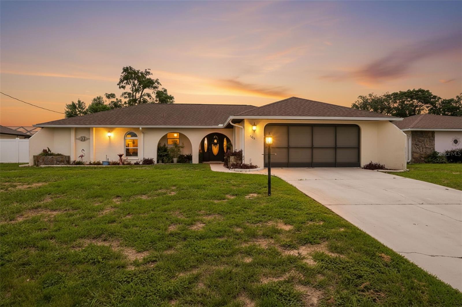 Welcome to 2432 Lake Forest Avenue! This spacious 2-bedroom, 2-bath pool home offers over 1,500 square feet of living space and a desirable split-bedroom floor plan. Step inside to an open and inviting layout featuring vaulted ceilings, generous living areas and plenty of natural light. The home also features a **spacious Florida room**, providing additional space to relax, entertain or enjoy the Florida lifestyle. The primary suite offers a walk-in closet, private bath and double vanity, while the second bedroom and full guest bath provide comfortable space for family or visitors. Outside, enjoy your own private retreat with an in-ground swimming pool, **vinyl-fenced backyard and 12' x 16' lofted barn style utility storage shed** offering plenty of additional storage. An attached 2-car garage provides even more parking and storage. Situated on a .23-acre lot in the heart of Spring Hill with convenient access to shopping, dining, schools and major roadways. With its spacious layout, Florida room, private pool, vinyl-fenced backyard and oversized utility shed, this home has a lot of features.  Schedule your private showing today!