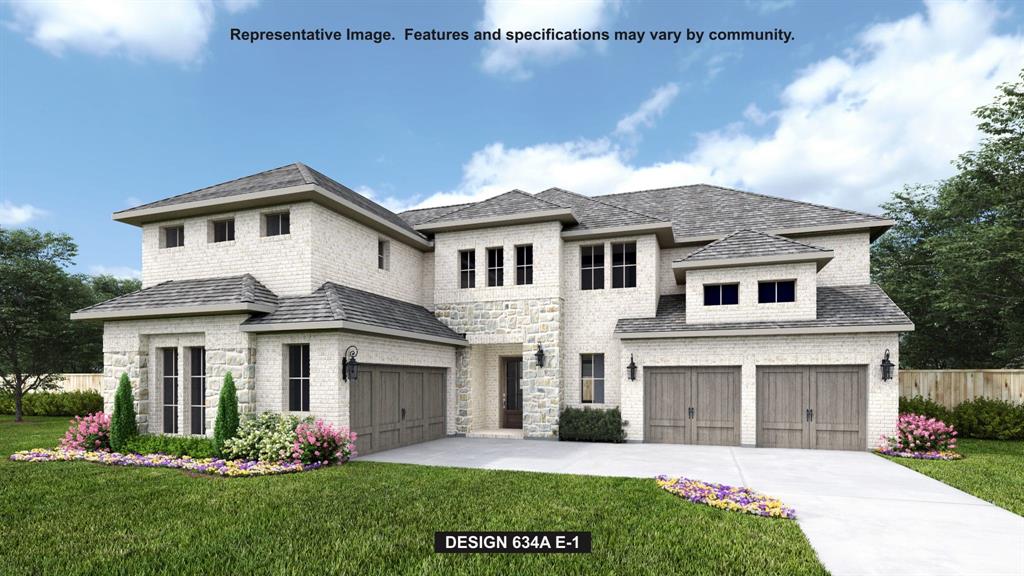 Two-story entry highlights 20-foot ceilings and hardwood floors that extend to the main living areas and in select spaces. Family room features a wood mantel fireplace and a wall of windows enhanced with a sliding glass door that opens to the covered backyard patio. Kitchen features a 6-burner gas range top, double wall ovens, a large island, a large walk-in pantry and a Butler's pantry. Formal dining room. Home office with French doors. Primary suite features 14-foot ceilings. Double doors lead to primary bath with dual vanities, a freestanding tub, glass-enclosed shower, and two walk-in closets. Second level features a media room. a game room, a half bath, and three guest suites with private full baths. Split four-car garage.