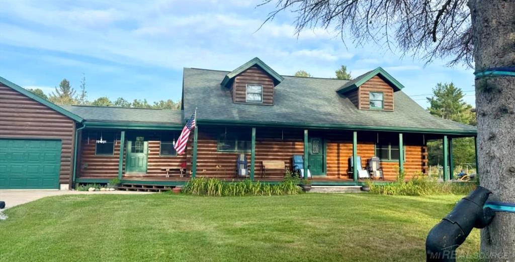 This 3bd/2.5ba 1,900 sq ft custom log home on 78.5 acres of private wooded prime hunting grounds is a turnkey hunter's paradise and homestead property. With 5 acres of manicured food plots, 2+ miles of manicured trails, a 5,000 sq ft fenced garden, and a 250-yard shooting range, the land serves as a true deer and wildlife sanctuary with abundant game and prime hunting blinds throughout.  The log home features heated floors, beautiful exposed wood beams, knotty pine interiors, a huge covered porch, finished heated garage, central air, and efficient heating with an outdoor wood boiler, and a massive 30x40 pole barn for all your toys and storage. RV hookup, EV plug, and whole house generator plug ready. Beaver Creek flows directly through the property, offering excellent brown trout fishing and swimming  just 1 mile upstream from the legendary Au Sable River. Just minutes from ORV trails, downtown Roscommon, Higgins Lake, and quick access to I-75. Ideal for serious hunters, homesteaders, and trail riding enthusiasts seeking a complete northern Michigan retreat.