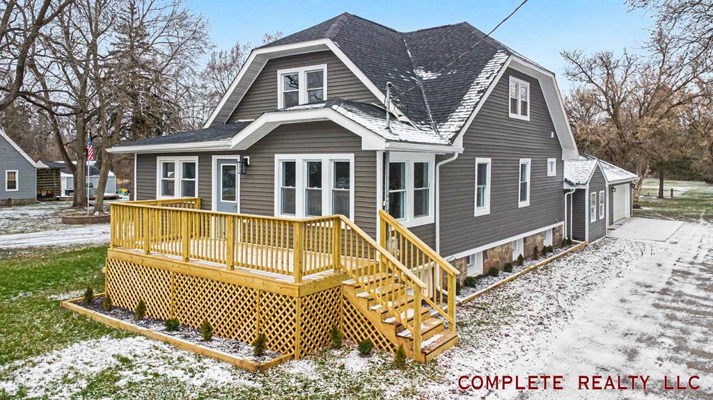 AMAZING!  Open House Sunday March 22, 1 to 3.  4 Bedroom Multigenerational with 2 full baths, or 3 Bedrooms with a Huge Primary Suite. So many options! Over 3000 sq ft.  The stunning home on 4 acres is all new! Roof, Gutters, Studs, Drywall, Electrical, Plumbing, Furnace/Central Air, Kitchen, Bathrooms, Fixtures, Siding, Windows, Garage Doors, Paint, Flooring, Insulation and more. 3.5 car garage finished. Large basement with options for rooms and finishing. Office space off main living area, open floor plan.  Extra large kitchen. 1st Floor laundry with lots of storage area. Stunning colors. Entry full bath with tub and shower. 2nd floor full bath with garden tub, stand up shower and more. This home is full of surprises.