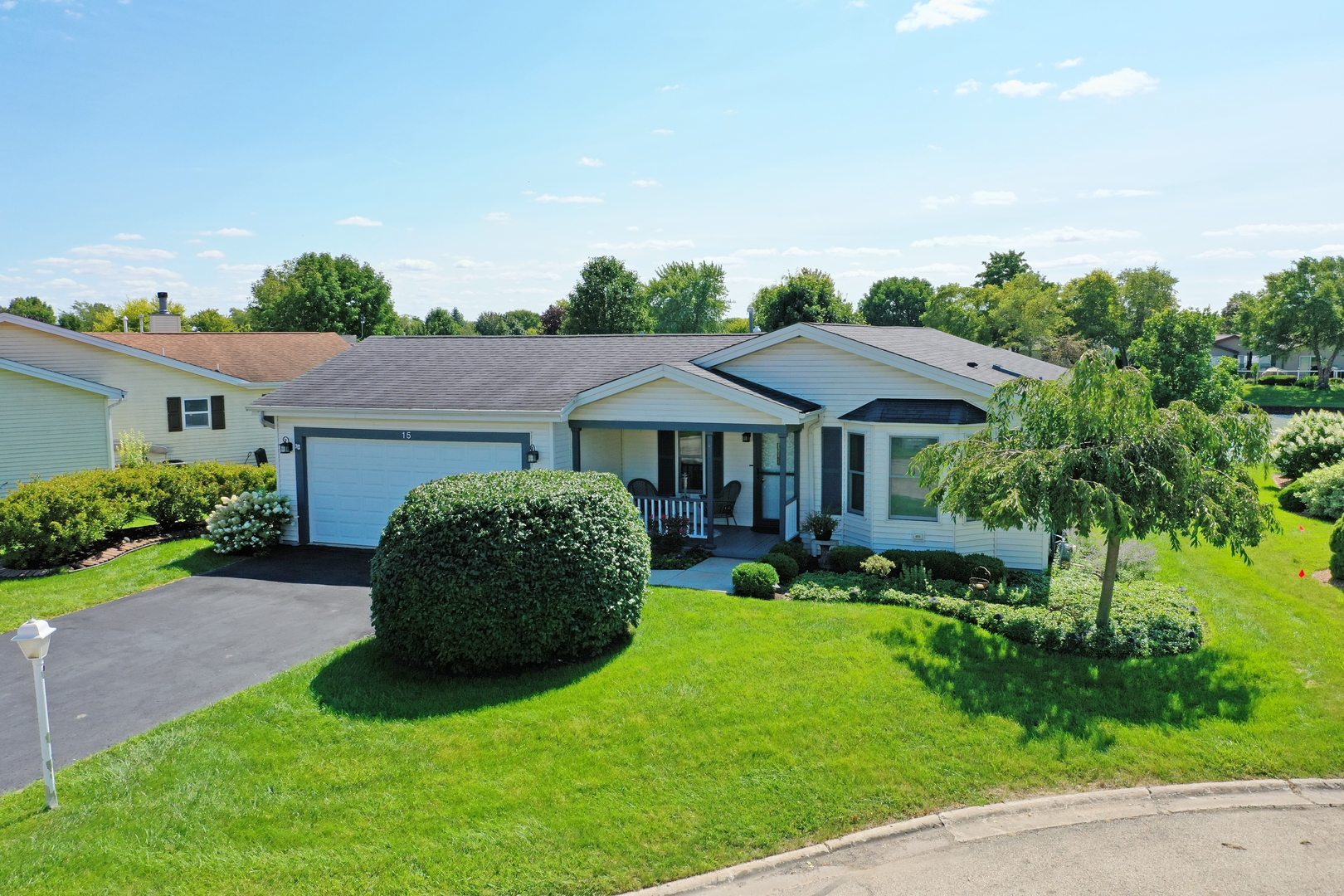 Welcome Home to this Lakefront Beauty*Sparkling Lakefront on a Cul-de-Sac  with Sunset Location*Completely Updated from Top to Bottom*Please Look in additional information for the 53 Upgrades since Seller's Purchased...please see information in additional information*You will Fall in Love the Minute You Walk into this 55+ Saddlebrook Farms Ranch*Great Floorplan with All top of the line Laminate Floors*The Window Upgrade alone Cost $47,146.......You are Very Lucky to Purchase this One of a Kind Property*Two Bedrooms, Two Baths with a Den, 3 Season Porch 14x10, Deck 12x10 and Covered Front Porch 13x8* and Heated Garage*Enjoy the Chef's Delight Kitchen with Beautiful Furniture Quality Cabinetry, Granite Counters and Stainless Steel Appliances*Entertain in the Living room and Dining room with the Airy and Open Floor Plan*Two Bedrooms Plus Den*Master Has Walk-in Closet, Walk-in Bay Window, and Master Bath*Enjoy five miles of walking paths, vegetable garden plots, a fitness center, Club House, Community Lodge,  Pickleball and Bocce Courts...catch and release fishing in stocked ponds and lake*There is a Variety of Social Activities making it  so enjoyable  and making your  Lifestyle so Easy*Monthly assessment includes: Lawn Maintenance, Snow Removal, Trash and Recycling, Water and Sewer, 24-hour on-site Management, Privately Maintained Roads and Paths and all the Amenities*Comfort, Convenience and Style*You'll Be Proud to Tell Your Friends Where You Live*Washer and Dryer are only 3 months old*Being Sold Outside of Contract*Cost $1700.00*These Should be Paid for by Separate Check at Closing*Fireplaces in Photos are Furniture and are not park of the Real Estate also Sold Separately*