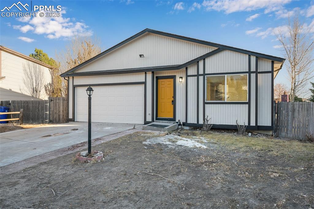 Renovated Rancher in D20 – Quiet Cul-de-Sac LocationThis fully updated 4-bedroom, 2-bath ranch-style home is located on a peaceful cul-de-sac in highly desirable School District 20. Just a short walk to a nearby elementary school, shopping, dining, and with easy access to I-25, this location offers both convenience and lifestyle.Inside, you'll find a stylish and move-in-ready interior featuring quartz countertops, brand-new stainless steel appliances, fresh interior and exterior paint, new carpet, laminate flooring, and updated lighting and plumbing fixtures throughout. The bright kitchen opens to a cozy living area—perfect for gathering with friends and family.The backyard includes a concrete patio ready for summer BBQs, evening relaxation, or entertaining guests. Whether you're a first-time buyer or looking to downsize without sacrificing location, this is the affordable D20 home you've been waiting for.Don’t miss this rare opportunity—homes in this neighborhood don’t last long!