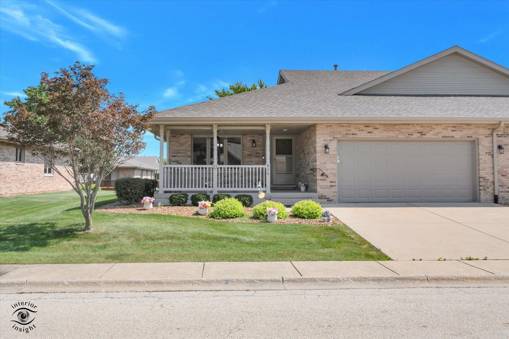 Check out this spacious all brick ranch townhome with finished basement! A large covered front porch welcomes you into approximately 1,500 square feet of main level living featuring a large eat-in kitchen, a comfortable living room overlooking the deck, 2 bedrooms, 2.5 bathrooms and convenient main-level laundry. The primary bedroom offers the added convenience of a private bathroom featuring a walk-in whirlpool bathtub and a walk-in closet. The full finished basement adds an impressive amount of additional living space, featuring a large family room, half bath, storage room, and crawl space. There is plenty of room for a recreation area, home office, guests, hobbies, or whatever your needs may be. The attached and heated 2 car garage provides easy access and year-round protection from the elements. Enjoy outdoor living on the deck and appreciate the ease of a low monthly HOA fee that includes snow removal and landscaping. Plus, low property taxes and a location within walking distance to the local Children's Garden and grade school make this home an excellent combination of space, convenience, and value. Notable Features & Inclusions: Stainless steel appliances, including washer and dryer; New luxury vinyl tile throughout the main level; 2-line battery backup sump pump, approximately 2 years old; 75-gallon hot water heater, approximately 3 years old; Whole-house water filter, approximately 3 years old; Walk-in jetted AND heated bathtub, approximately 3 years old; Finished garage with gas heater and myQ garage door opener; and roof, gutters, blown in insulation, all windows and central air all replaced approximately 6 years ago. With an abundance of living space, numerous recent updates, and an impressive list of included items, this townhome is truly move-in ready and offers exceptional convenience and value. Don't miss the opportunity to make it your own!