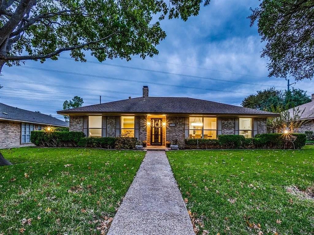 Beautiful renovated 1-story. Wood & tile floors throughout! This home features 4 spacious bedrooms and a large vaulted living room with recessed lighting, brick fireplace and access to a great outdoor patio. Eat-in kitchen comes with built-in cabinetry, double oven, & large utility room. Through the hallway, 2 bedrooms with an updated Jack&Jill bath. The Master Suite features a luxurious soaking tub, a walk-in shower, a double marble vanity, and a separate walk-in closet. 4th bedroom with remodeled full bath and access to outdoor sunroom is a perfect space for a 2nd living area or MIL Suite! Spacious 2-car garage with shelving, epoxy floor, and freezer. Walk out the back door to Glenville Trail and enjoy the peaceful walking trails and neighborhood! Come see it while you can!
