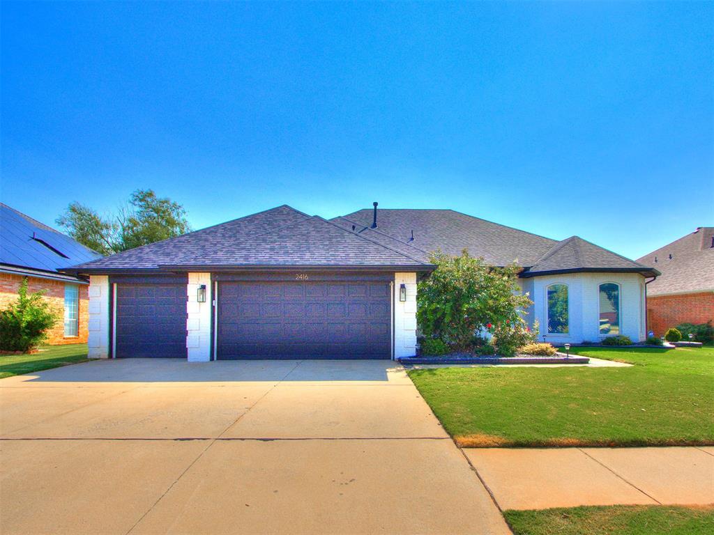 Welcome to your dream home! This stunning property offers 4 bedrooms, 3 bathrooms, and a 3-car garage with plenty of space for the whole family. The kitchen is a chef’s delight with quartz countertops, vaulted ceiling, and abundant cabinet and drawer storage. The spacious primary suite is a true retreat, featuring a luxurious en-suite bathroom with dual sinks, a soaking tub, and a separate shower. Step outside to enjoy morning coffee or evening cookouts on the extended patio beneath a beautiful pergola. The backyard also includes a playground for hours of fun. Additional upgrades include: 2 HVAC units •Newer roof. Storm shelter in the garage. New storm doors. Extended Patio & pergola. Don’t miss your chance to own this incredible home-schedule your showing today!