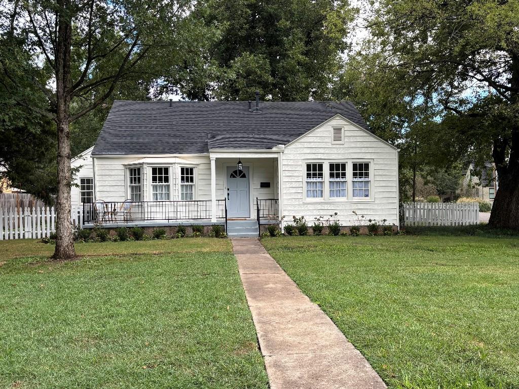 **Charming Historic Gem - Fully Renovated 4 Bed, 2 Bath in Norman!** Discover timeless elegance in this historic home, just a 10-minute walk from the vibrant OU campus. This 4-bed, 2-bath masterpiece blends classic charm with modern upgrades, featuring new HVAC, plumbing, electrical, roof, irrigation, hot water heater and kitchen appliances.  Includes a primary suite addition with 9 ft ceilings.  Hardwood floors throughout with an open-concept living, dining & kitchen area. Spacious bedrooms offer flexibility for guests, or a home office, while sleek, new & upgraded bathrooms add luxury. Original windows flood the home with natural light, enhancing its warm ambiance. Outside, a landscaped yard and inviting front porch embrace Norman’s community spirit. Steps from OU, trendy eateries, and boutiques, this move-in-ready treasure is a rare find. Schedule your tour today. Additional driveway space permitted