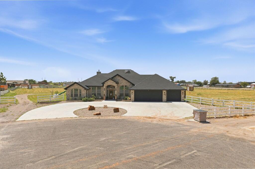 GORGEOUS 4 BED/3 BATH HOME ON OVER 5 ACRES! GRAND ENTRY OPENS TO FORMAL DINING AND A SEPARATE OFFICE. DESIGNER-INSPIRED FRESH PAINT AND STYLISH TOUCHES THROUGHOUT. STUNNING GOURMET KITCHEN FEATURES A GAS COOKTOP AND DOUBLE OVENS. VERSATILE BONUS ROOM OFF THE LIVING AREA LEADS TO THE BACK PATIO—PERFECT FOR A READING ROOM OR PLAY SPACE. SEQUESTERED GUEST ROOM WITH HALL BATH PLUS A MASSIVE PRIMARY SUITE WITH WALK-IN SHOWER AND JETTED TUB. PRIVATE FENCED BACKYARD OFFERS A HUGE COVERED PORCH, LUSH LANDSCAPING (2 WATER WELLS) AND A 40'X30' SHOP WITH MINI-SPLIT—IDEAL FOR HOBBIES OR ENTERTAINING!