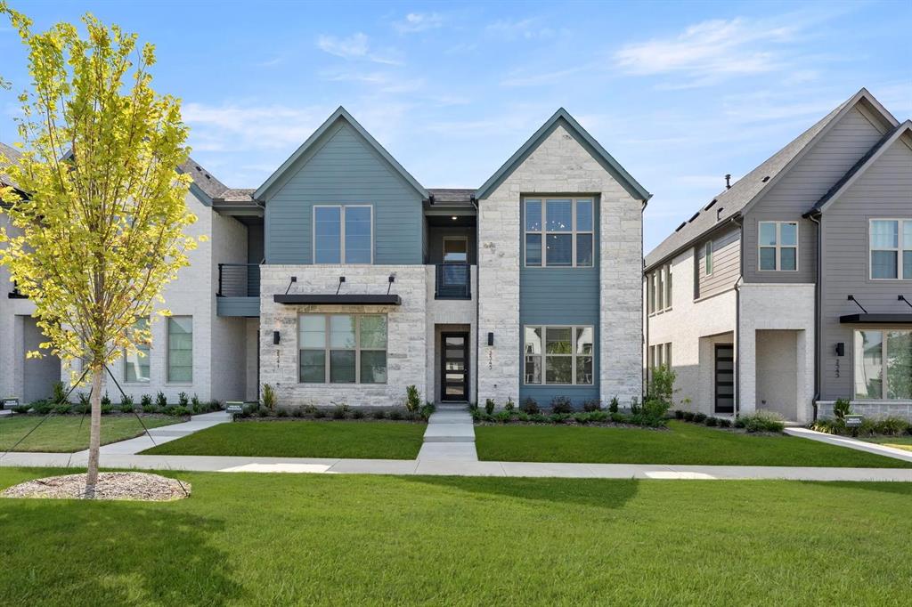 MLS# 20834834 - Built by Drees Custom Homes - Ready Now! ~ This modern townhome has a large kitchen with vaulted ceilings extending into the dining and family rooms with a patio on the second floor along with the primary suite. This gives you 2 first floor bedrooms that are accompanied by a foyer and an additional living space as you enter the home.