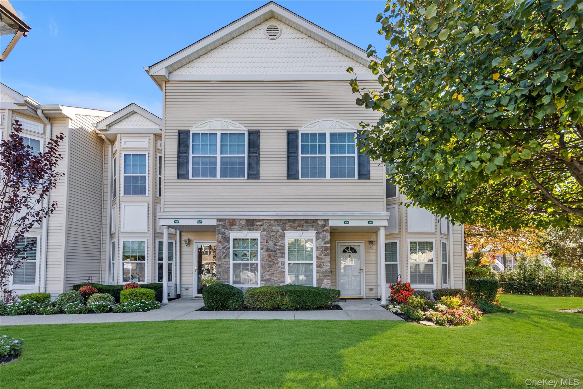 Welcome to the Seasons at East Meadow, a premier 55+ gated community offering luxury, comfort, style and convenience with exceptional amenities that include an elegant clubhouse with common area sitting room and theater, fully equipped fitness center, indoor pool with jacuzzi, and an outdoor pool with a large patio area. This desirable 2nd floor Unit offers 2 bedrooms, 2. baths, a primary bedroom suite with full bath, an additional bedroom, and a 2nd full bath. A modern kitchen with granite countertops and stainless-steel appliances, open concept living/dining room area and laundry. Central air and heat provide year-round comfort. A private parking space in front of the unit is convenient. For safety, you have a manned front gate. Located close to shopping, dining and transportation.