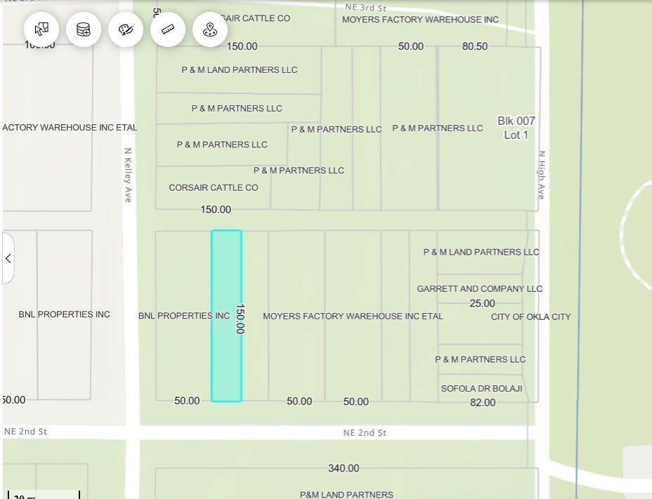 Opportunity to own a vacant lot in Oklahoma City with approximately 25 feet of frontage along NE 2nd Street. Conveniently located near downtown and major roadways, this property offers potential for future development or investment. Whether you're looking to build, expand your portfolio, or hold for the future, this lot offers a variety of possibilities in an established area. Buyer to verify zoning, utilities, building requirements, lot dimensions, and intended use.