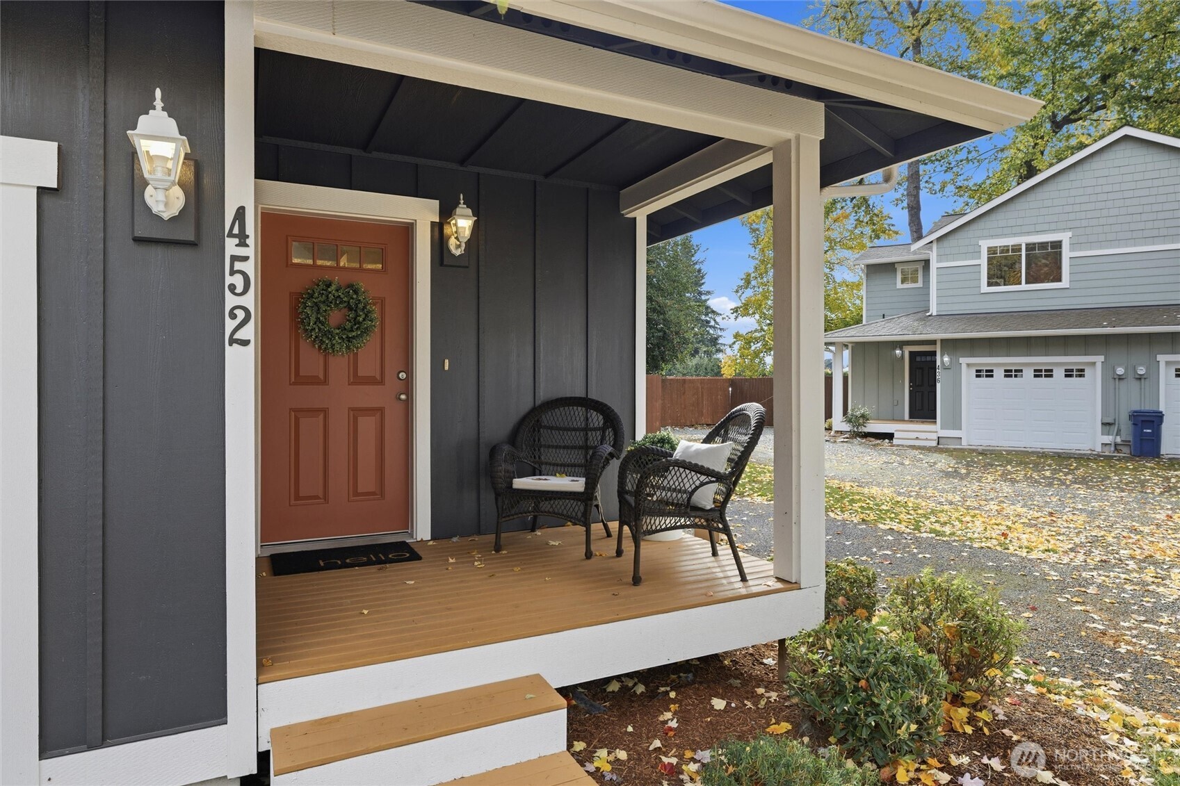 Charming covered front porch