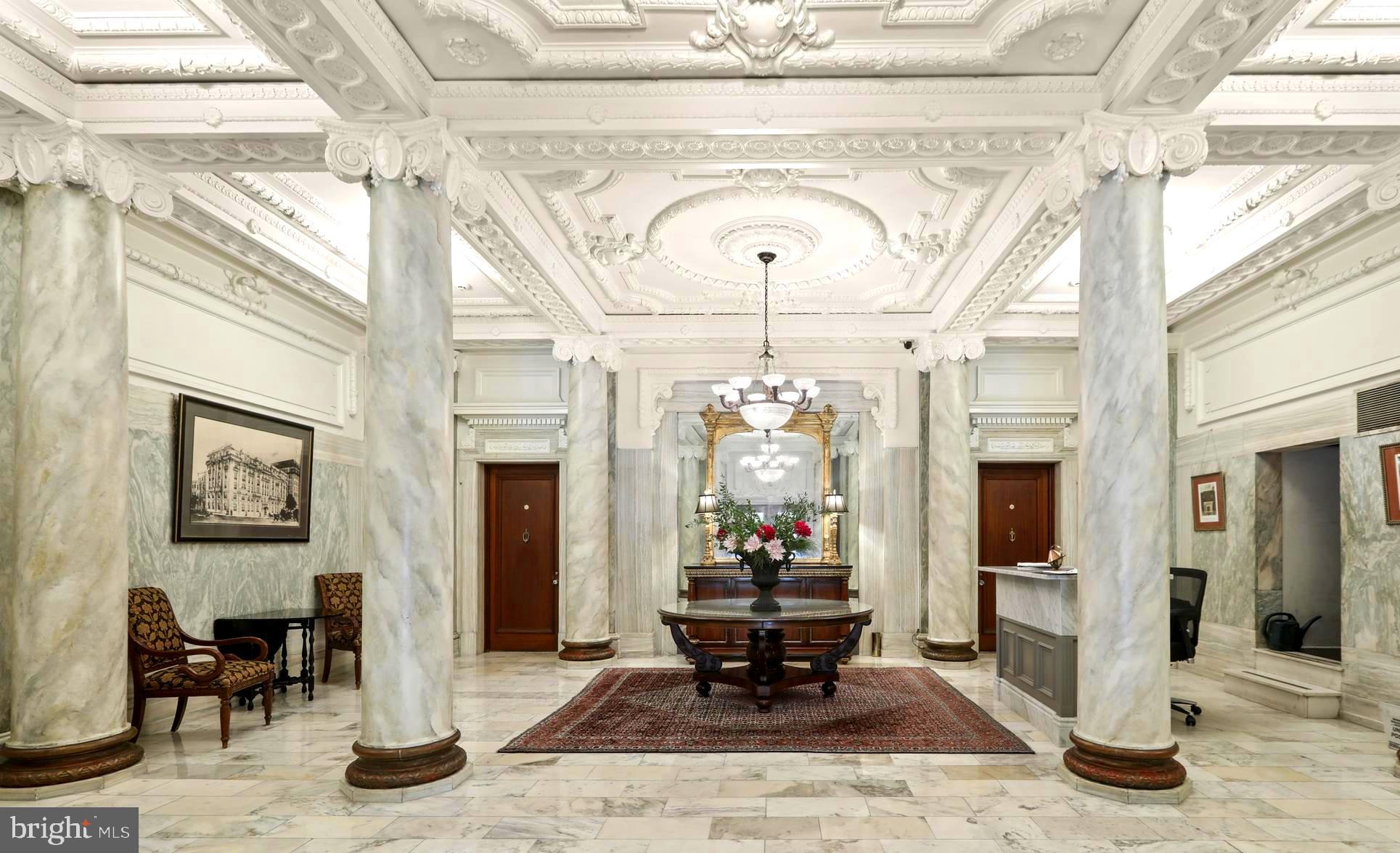 TAXES, HEAT, 24 HOUR DOOR PERSON, INSURANCE, AND RESERVE FUND INCLUDED IN CO-OP FEE!!!Paris in Mount Vernon! Unbelievable, Magnificent, Largest Floor Plan in Coveted Washington Apartments!!! Stately Beaux Arts Building on Historic Mount Vernon Place, Large Inviting Foyer with  In-Laid Hardwood Flooring Throughout, Large Double Living Room and Dining Room with Original Marble Fireplaces, Custom Bookshelves, Designer Wallpaper and Draperies.  High Ceilings with Breathtaking Original Gilded Moldings. Floor to Ceiling Windows,  Updated Kitchen and Bathrooms, Three Spacious Bedrooms. Large Storage Room in Lower Level,  All Within Close Distance to Penn Station, Fine Restaurants, Baltimore Symphony Orchestra, The Walters Art Gallery, Peabody Institute, Center Stage, Johns Hopkins, the Inner Harbor, and So Much More!!