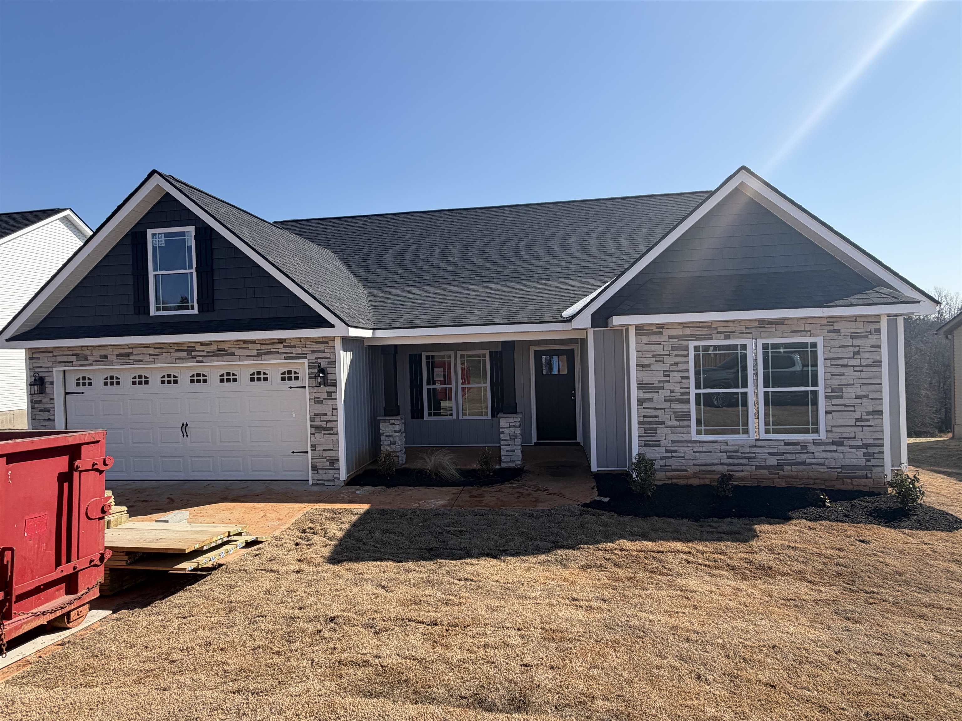 Welcome to the Beaumont floor plan. This plan features three bedrooms, two and a half bathrooms, and an office. Luxury vinyl plank flooring adds a touch of modern sophistication, while the kitchen boasts granite countertops. Cozy up next to the fireplace in the spacious living room, ideal for relaxing evenings. With meticulous attention to detail throughout, this home offers the perfect blend of comfort and luxury. Located just seconds from Lake Bowen in the brand new, New Prospect Haven community! $7500 builder incentive towards closing costs or rate buydowns if using builder preferred lender and closing attorney. Call today for more info!