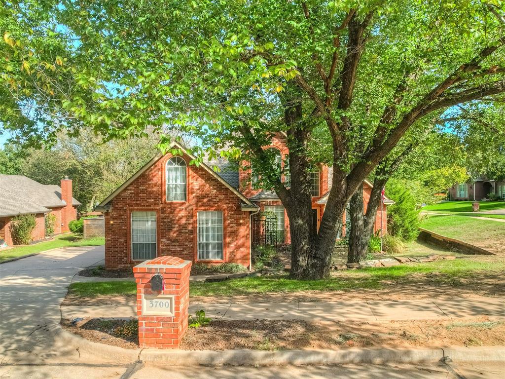 Welcome to Steeplechase, one of Edmond’s most sought-after neighborhoods known for its resort-style pool, walking trails, and friendly, close-knit community. This beautifully updated home blends timeless design with everyday comfort, offering 3 or 4 bedrooms, 2.5 baths, and a spacious 3-car side-entry garage on a quiet, tree-lined cul-de-sac lot.

Step inside to an inviting open layout filled with natural light, vaulted ceilings, and rich wood flooring. The bright kitchen was updated in 2022 with granite countertops, stainless steel appliances, modern tile, and abundant cabinet space, perfect for entertaining or casual family dinners. The living room features a cozy fireplace, custom built-ins, and a wall of windows overlooking the fenced backyard and patio — ideal for relaxing or hosting friends.

The private primary suite is a serene retreat with dual vanities, a jetted soaking tub, walk-in shower, and direct patio access. A flexible study on the main level offers French doors and built-ins, while the upstairs bonus room (or 4th bedroom) creates the perfect space for play, work, or movie nights.
Recent upgrades include new HVAC (2024), new tile flooring (2022), and fresh interior paint (2022 & 2023) — making this home truly move-in ready. Mature trees and lush landscaping provide wonderful curb appeal and a peaceful backdrop for outdoor living.
Located just minutes from top-rated Edmond schools, dining, and shopping, this property offers a rare blend of warmth, style, and community. Come see why Steeplechase remains one of Edmond’s most beloved neighborhoods — this is the place you’ll want to call home.