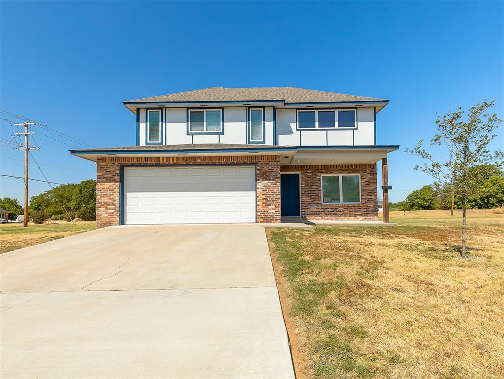 This gem is your next move! Featuring easy to clean stained concrete floors, a chef-worthy kitchen with a tile backsplash, gas range, bar seating over the quartz countertops. The painted Cobalt blue accents are found throughout including on the mud bench located off the garage with full laundry room next to it. Enjoy having all 3 bedrooms downstairs with a walk-in closet in the primary bathroom suite. Upstairs, you’ll find the large, carpeted natural light bonus room that can easily serve as a den or home office. This home is located with quick access to Homeland grocery, the new Community Health Center, and Scooters Coffee! Now is the time to own a new home at a very great price in this up-and-coming location!