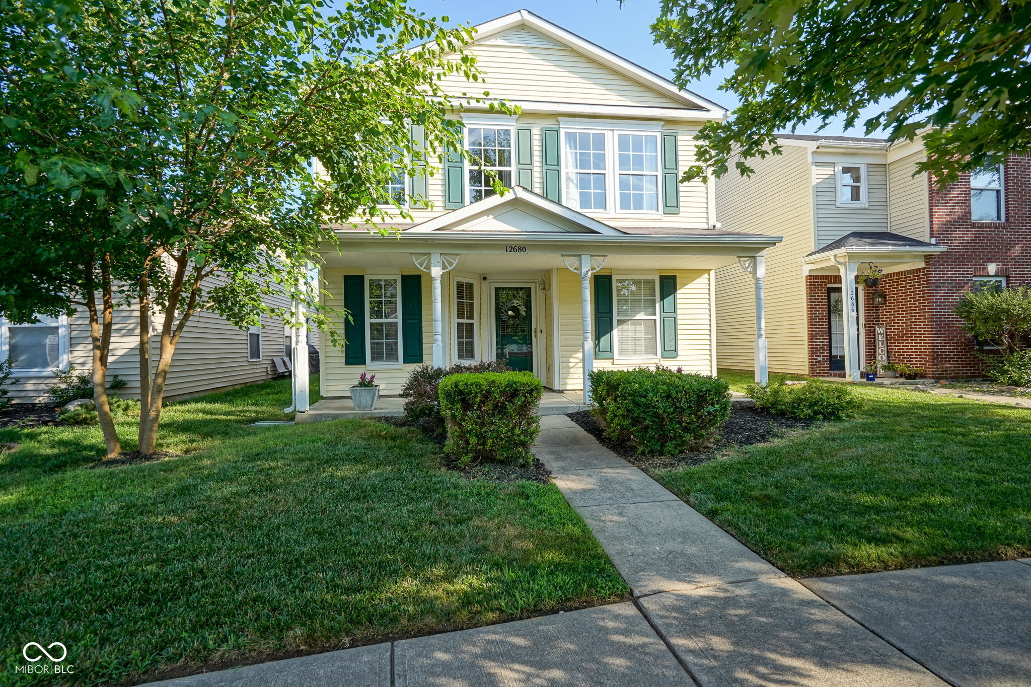 Take a look at this move-in ready 3 bed 2 1/2 bath former builder's model house, conveniently located in Fishers! The main level has a great open floor plan with a front dining/flex area, big living room, and a beautiful kitchen. The kitchen has modern white cabinets, newer stainless steel appliances, and a huge pantry area. Upstairs features three large bedrooms and an open loft. Need a 4th bedroom? It would be very easy to frame in the loft for another bedroom! The primary suite has a ton of natural light, ceiling fan, and ensuite bath with a large walk-in closet. An irrigation system, built-in speakers, and a bump-out in the garage are some added bonuses! All of these features for 300k in Fishers is hard to find! Schedule your tour today!