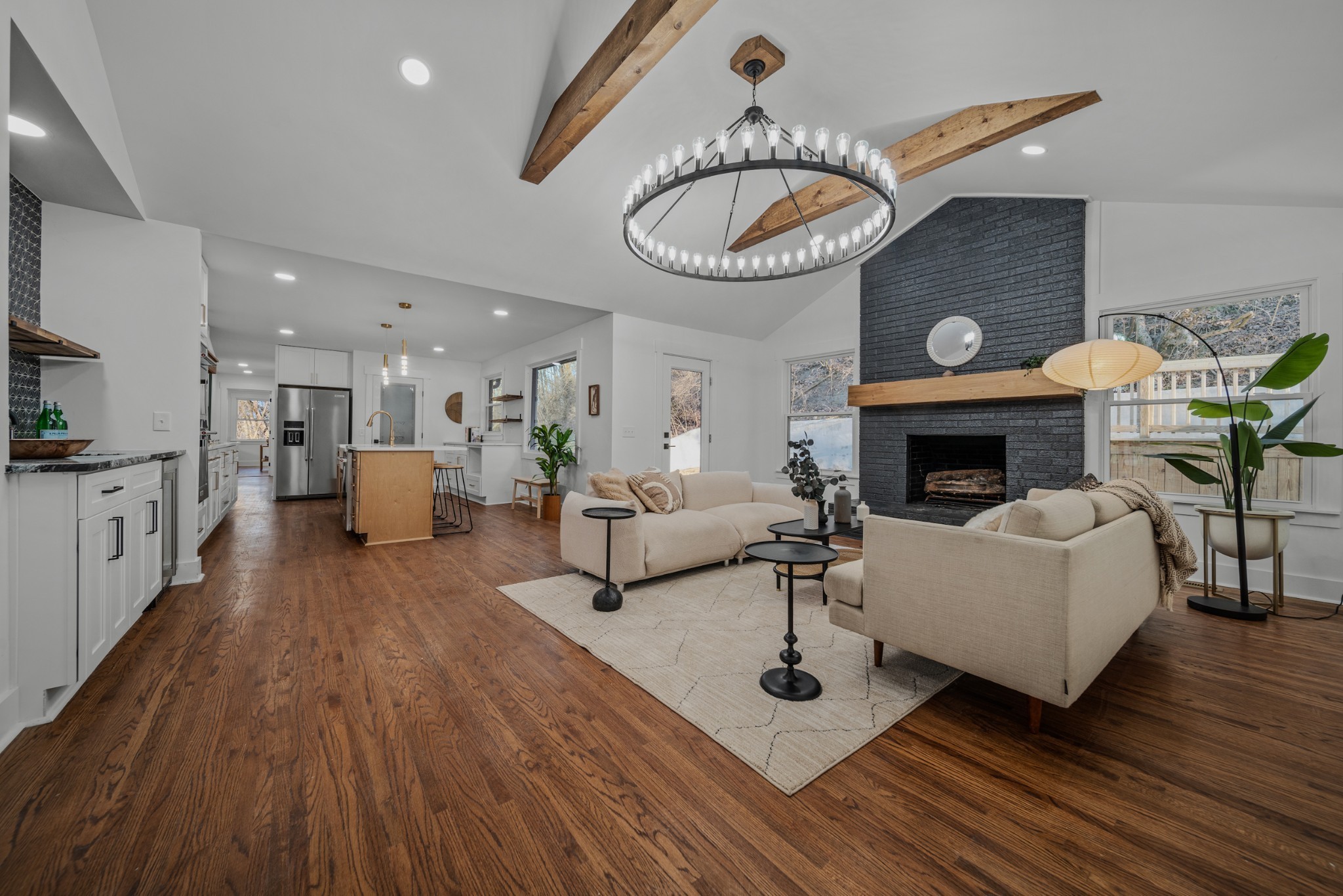 Welcome to 6611 Ellesmere Rd, a stunningly renovated 5-bedroom, 3-bathroom gem nestled in the sought-after West Meade Park community, set on an expansive 1.4-acre lot. This spacious 3,097 sqft home has been meticulously updated to perfectly blend modern elegance with comfortable living. Every detail has been thoughtfully addressed, including new plumbing, electrical systems, HVAC, roof, windows, flooring, and fresh interior and exterior paint, alongside stylish fixtures and appliances. As you enter, you're welcomed by an open and airy layout, featuring beautiful hardwood floors that flow effortlessly throughout. The heart of the home is the gourmet kitchen, a culinary paradise equipped with top-of-the-line stainless steel appliances, luxurious quartz countertops, and abundant soft-close cabinetry. It's a dream space for any cooking enthusiast! The inviting living areas are designed for both relaxation and entertaining, while the primary suite serves as a peaceful retreat complete with a separate shower and tub, providing a spa-like experience right at home. The four additional bedrooms are generously sized, offering ample space for family and guests. Completing this remarkable property is a convenient two-car garage and a charming deck in the backyard, perfect for hosting gatherings or enjoying serene moments outdoors. The beautifully landscaped yard enhances the allure, creating an ideal setting for entertaining or simply unwinding. Situated in the prestigious West Meade Park neighborhood, this extraordinary home is just moments away from shopping, dining, and top-rated schools. Don’t miss the opportunity to make this stunning residence your own!
.