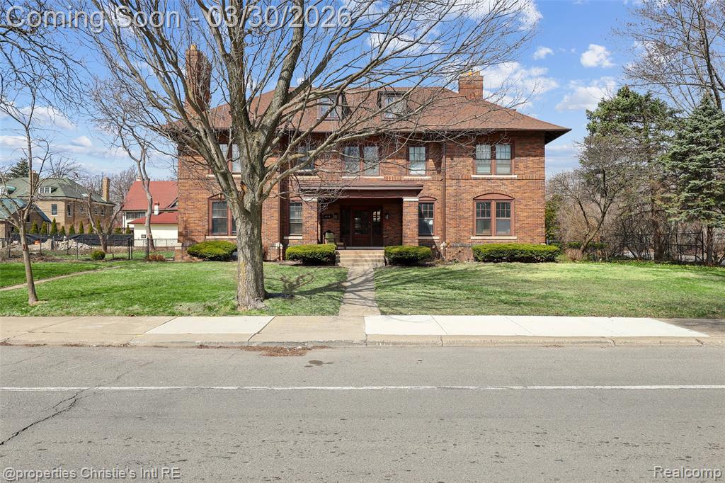Timeless Grandeur Meets Modern Peace of Mind-A Boston-Edison Masterpiece on a Rare Double Lot--Experience the perfect harmony of historic preservation and rigorous modern updating in this stately residence. Situated on a coveted double lot within Detroit’s premier historic district, this home offers a level of scale and structural integrity that is truly rare. From the expansive manicured grounds to the three-car garage, every inch of this property has been curated for a lifestyle of elegance and ease. The Restoration of "The Bones"While the historic charm is evident, the true value lies in the extensive, high-level infrastructure updates completed to ensure another century of service: Updated electrical and plumbing systems. A comprehensive water remediation system has been installed around the perimeter, complemented by a professionally cleaned and cleared basement. Asbestos has been professionally encapsulated, and a state-of-the-art alarm and security system has been integrated. The interior retains its original soul, now enhanced by thoughtful modern comforts. The grand fireplaces have been professionally cleaned and serviced, ready to serve as the heart of the home once again. The kitchen and utility areas feature brand-new premium appliances, including two innovative all-in-one washer/dryer units for ultimate convenience. Whether you are hosting in the formal living rooms or enjoying the sun-drenched views of the yard, the flow of this home is effortless. The rare double lot offers a private sanctuary in the heart of the city. Outdoor upgrades include: New Aggregate Patio: A stunning space for al fresco dining and entertaining. A freshly repaired front sidewalk and meticulous landscaping frame the home’s commanding presence. The rare three-car garage provides plenty of space for vehicles and hobbies alike.This is more than a home; it is a meticulously maintained piece of Detroit history, ready for its next chapter.