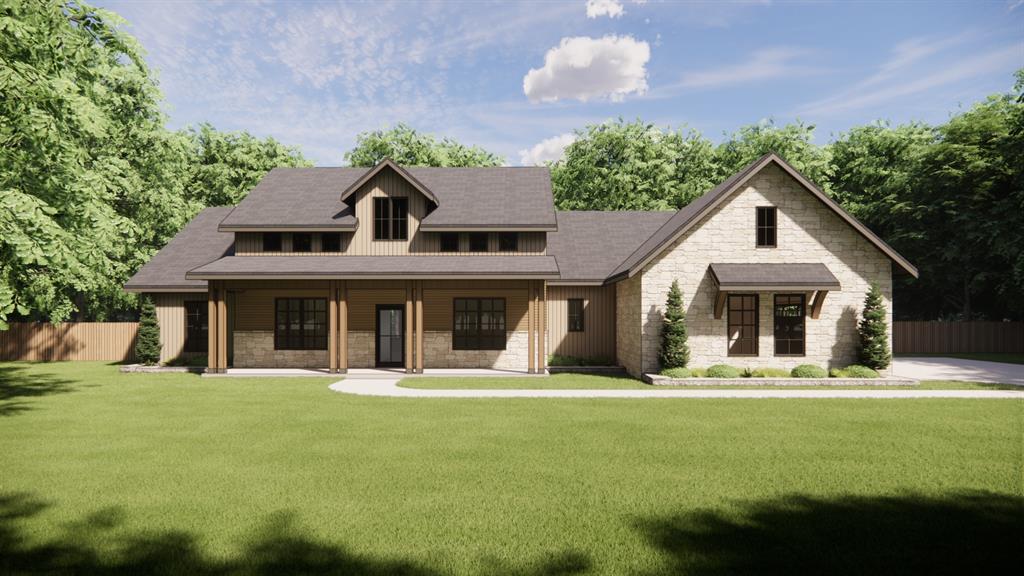 Set on 0.80 acres in a gated North Edmond neighborhood, this beautifully designed 4-bedroom home pairs a smart, spacious floor plan with elevated finishes throughout. A welcoming front porch with carriage lighting and a striking green front door opens to a statement entry with stone accents, wood beams, warm neutral tones, and beautiful wood flooring. Just off the entry, the dedicated study features custom library-style molding, striking wallpaper, and rich green accents. The open-concept living, dining, and kitchen is designed for both everyday living and entertaining, with soaring cathedral ceilings, a stacked-stone fireplace, large windows, designer lighting, and abundant natural light. The kitchen combines stained cabinetry, Iron Ore accents, brushed-gold hardware, stone countertops, and a gorgeous green backsplash, while a large wraparound walk-in pantry provides exceptional storage. The primary suite occupies its own wing and features statement wall paneling extending into the cathedral ceiling, plus a spa-inspired bath with soaking tub, glass-enclosed walk-in shower with designer tile, double vanity, and generous walk-in closet. A true mother-in-law suite is privately positioned in its own wing with an en suite bath, while two additional bedrooms share a full bath with double vanities. A dedicated powder bath serves guests. Custom details continue with a stained-paneled mud bench, beautiful utility room with custom cabinetry and stone countertops, and designer tile, lighting, hardware, and millwork throughout. Outside, an expansive covered patio with fireplace overlooks the oversized 0.80-acre lot. An oversized 3-car garage completes this exceptional home, conveniently located just minutes from Edmond amenities and highway access.