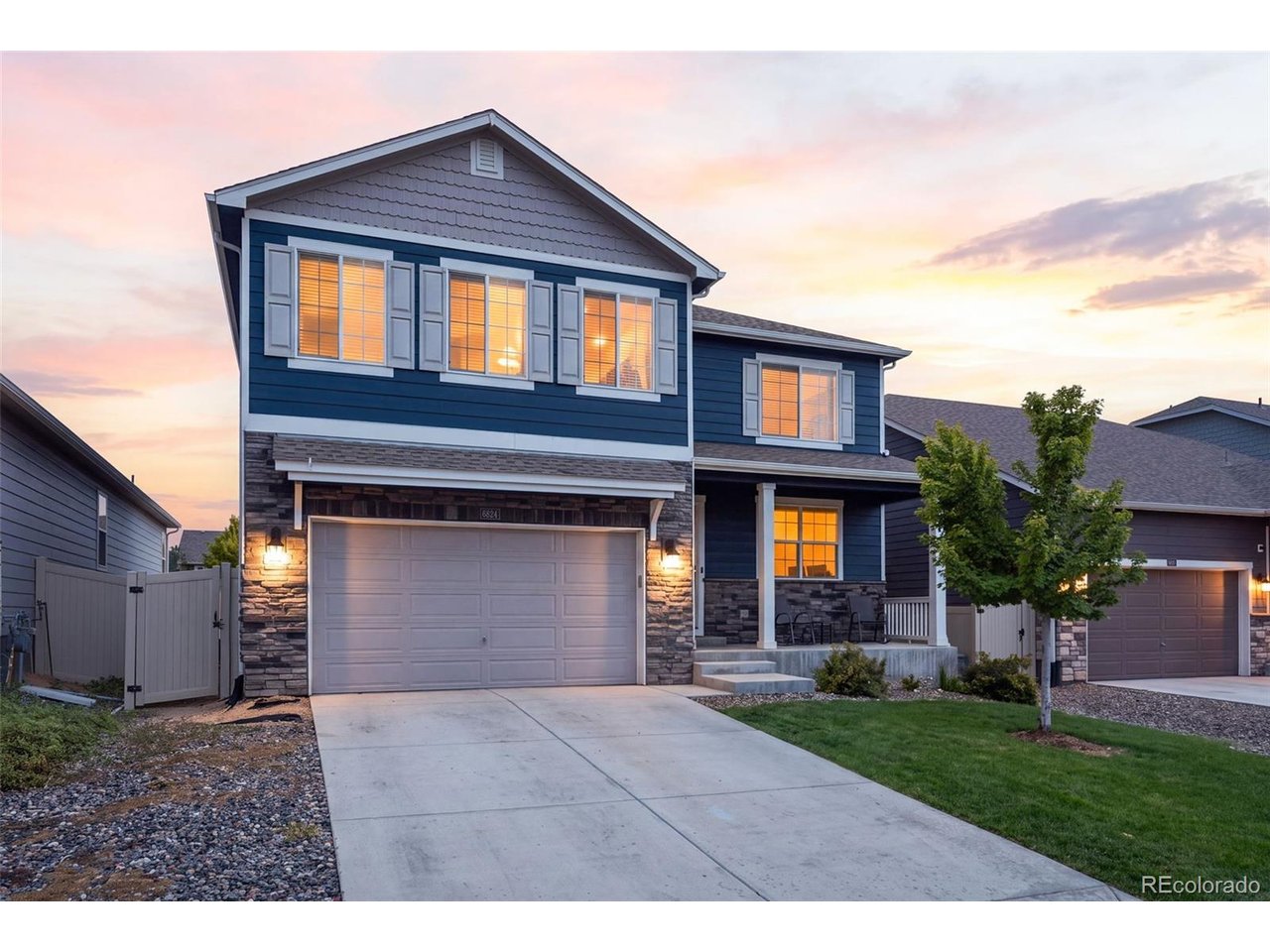 Welcome to this spacious two-story home in Clark Ranch, where modern comfort meets energy-efficient living. Standout features include a brand-new Class 4 shingle roof, fully paid-off solar panels that convey with the home, and an oversized two-car garage with EV charging capability. The open-concept main level features a private guest suite, dedicated office with French doors, and a beautifully designed kitchen, dining area, and great room at the heart of the home. Step outside to the fully fenced backyard with an extended concrete patio, new chokecherry trees, and three garden beds with automated drip irrigation. Upstairs, the generous primary suite offers a sitting room, massive walk-in closet, and ensuite bath, along with four additional bedrooms and a versatile loft. A tall crawl space provides excellent storage for outdoor gear, travel items, and holiday decor. Enjoy an unbeatable location just one mile from downtown Frederick's restaurants, cafes, and rec center, with the new shopping center only five minutes away. With thoughtful upgrades, energy-efficient features, and a highly versatile floor plan, this home truly stands apart. Come see it for yourself!
