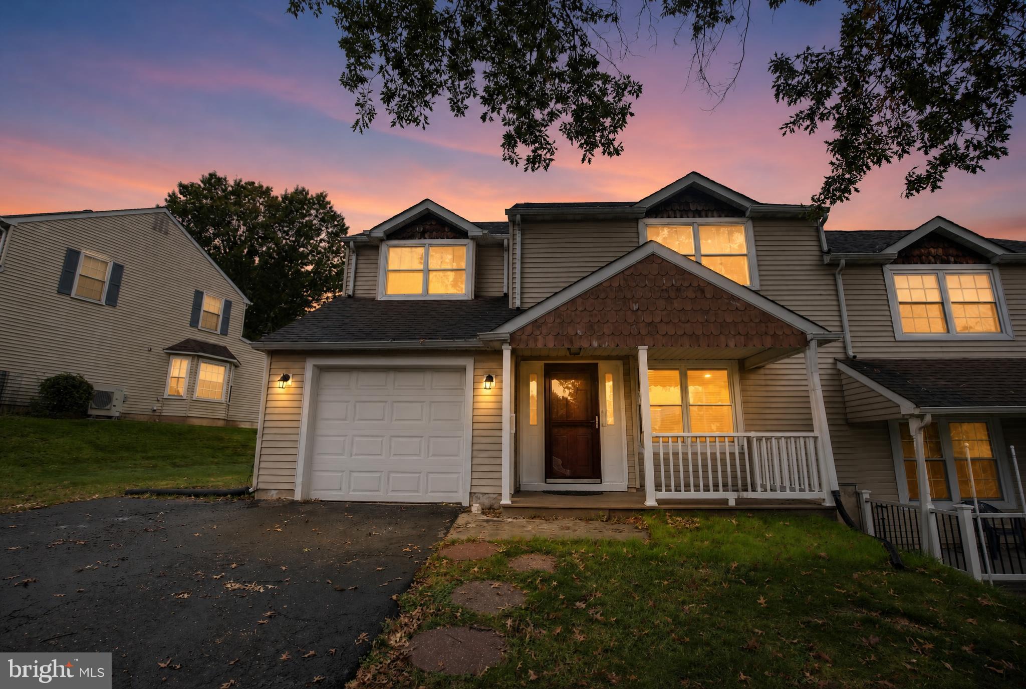 Upgraded 4-Bedroom Home in 100 Acre WoodsDiscover this well-maintained, semi-detached twin home with four bedrooms and 2.5 baths in the highly desirable 100 Acre Woods community.Located in the sought-after Council Rock School District, the property has no HOA fees, and the school bus stop is conveniently located directly in front of the home.Outdoor Features:Covered front porchOne-car garageGenerous side and rear yardsShedMain-Level Highlights:Recently updated open-concept kitchen and family roomSpacious living areasMannington ADURA®Max laminate flooring throughout the first floor and upstairs hallwayRecessed lightingBedrooms, Bathrooms, and Storage:Four spacious bedrooms with generous closet spaceNewly installed energy-efficient windows in three of the four bedroomsUpdated bathrooms throughoutPull-down attic stairs with a ladder leading to lighted storage space.Make your appointment today!