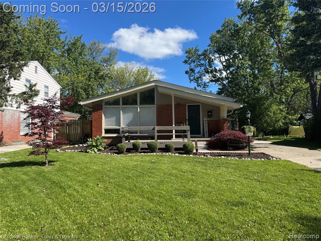 Photos to be updated Friday 3/13.  Tucked at the end of a quiet cul-de-sac, this 3-bedroom, 2-bath mid-century modern ranch offers comfortable living in a peaceful neighborhood near parks, shopping, and everyday conveniences.  Inside, the home features 1,053 square feet of well-designed living space with updated kitchen with bar seating, granite countertops and stainless appliances and baths that blend modern finishes with classic mid-century style. The layout is bright and functional, ideal for everyday living.  A finished basement provides valuable additional space for a family room, a dedicated room for a home office, workout area, or hobbies. Outside,  the large 2 car garage and the fully fenced backyard offers privacy and room to relax, garden, or let pets play.  With its quiet setting, practical layout, and convenient location, this inviting ranch is a great opportunity for buyers looking for comfort, character, and convenience.